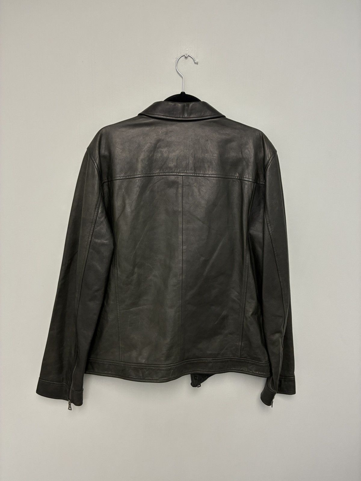 John Varvatos Biker Leather Jacket EU 52 USA 42 Size US L / EU 52-54 / 3 - 10 Thumbnail