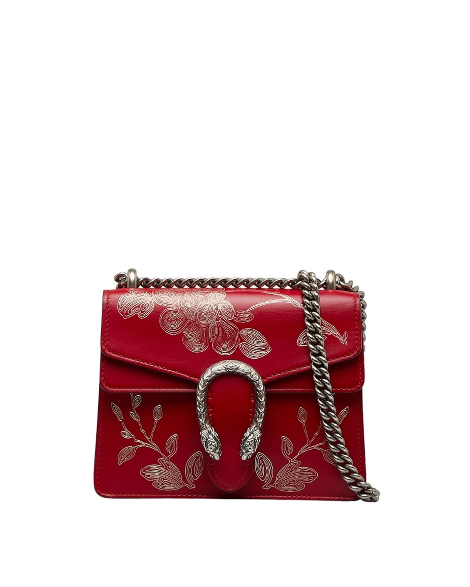 image of Gucci Mini Limited Edition Shoulder Bag For Chinese New Year in Red, Women's