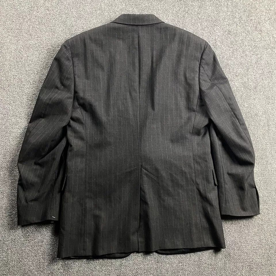 Hart Schaffner Marx Hart Schaffner & Marx Blazer Men's 40R Striped Pure Virgin Size 40R - 2 Thumbnail