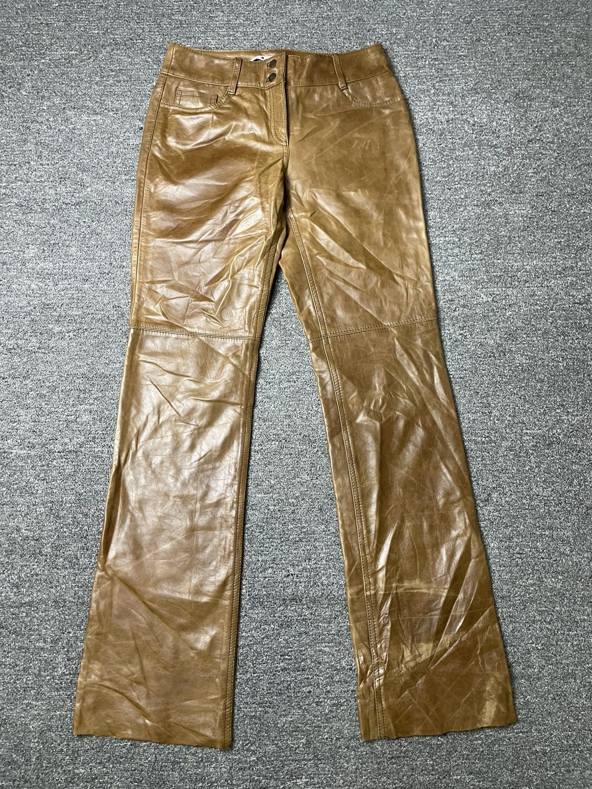 Leather × Tommy Hilfiger × Vintage Tommy Hilfiger Genuine Leather Pants (114) Size US 28 / EU 44 - 1 Thumbnail