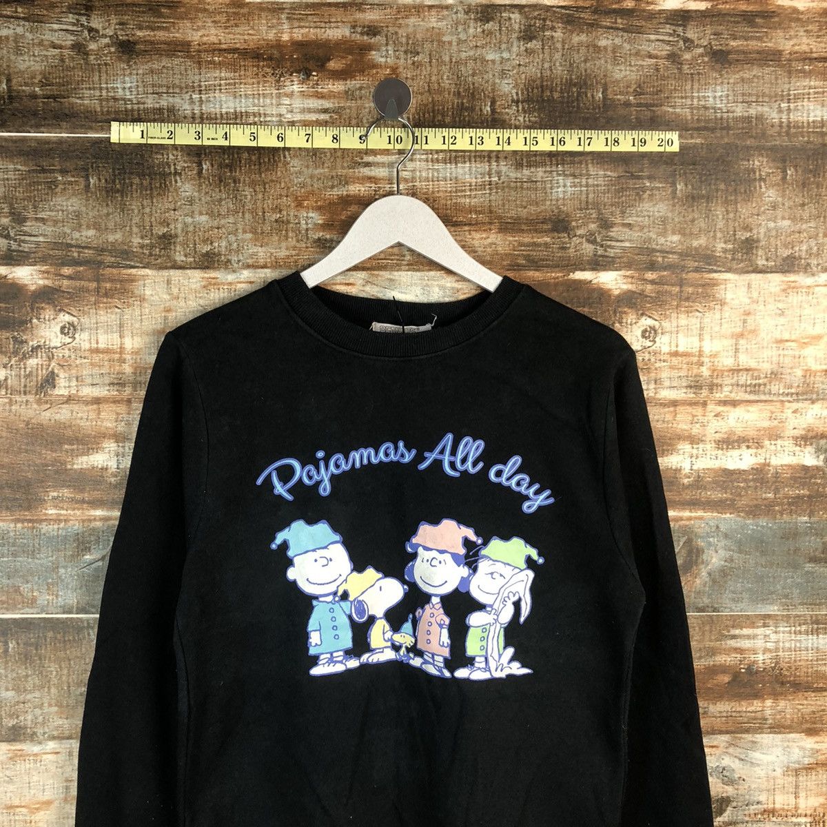Peanuts Peanuts cartoon Black Sweatshirt #A1782 Size S / US 4 / IT 40 - 2 Thumbnail