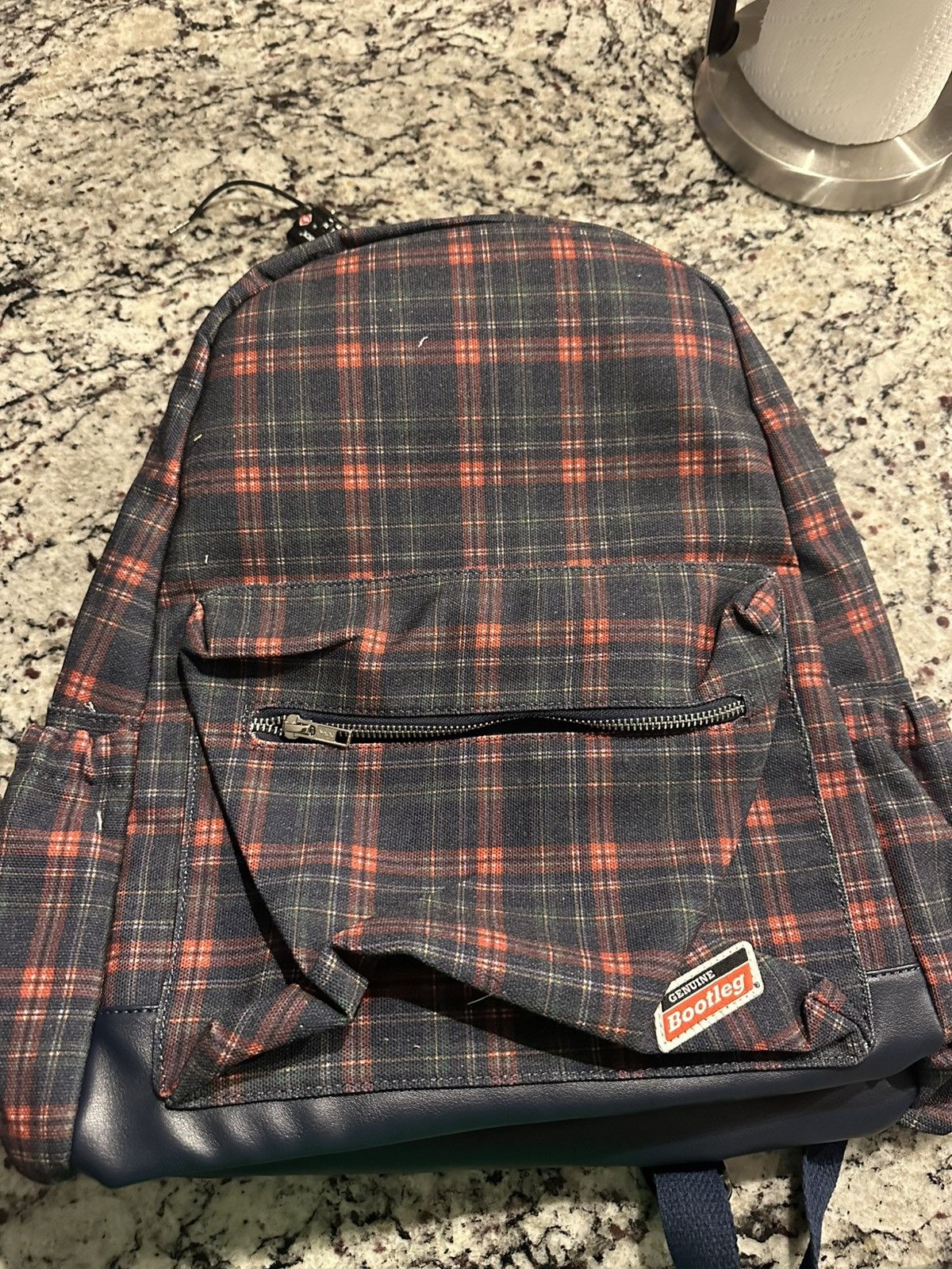 Plaid bookbag