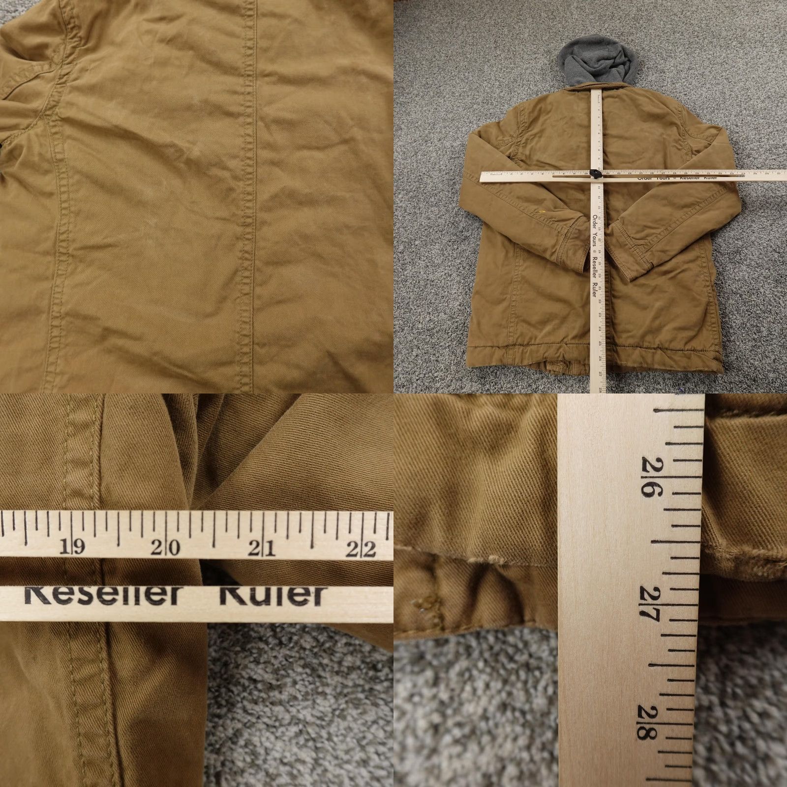 American Eagle Outfitters American Eagle Jacket Mens S Brown Thermal Hool Field Utility Canvas Chore Coat Size US S / EU 44-46 / 1 - 8 Thumbnail