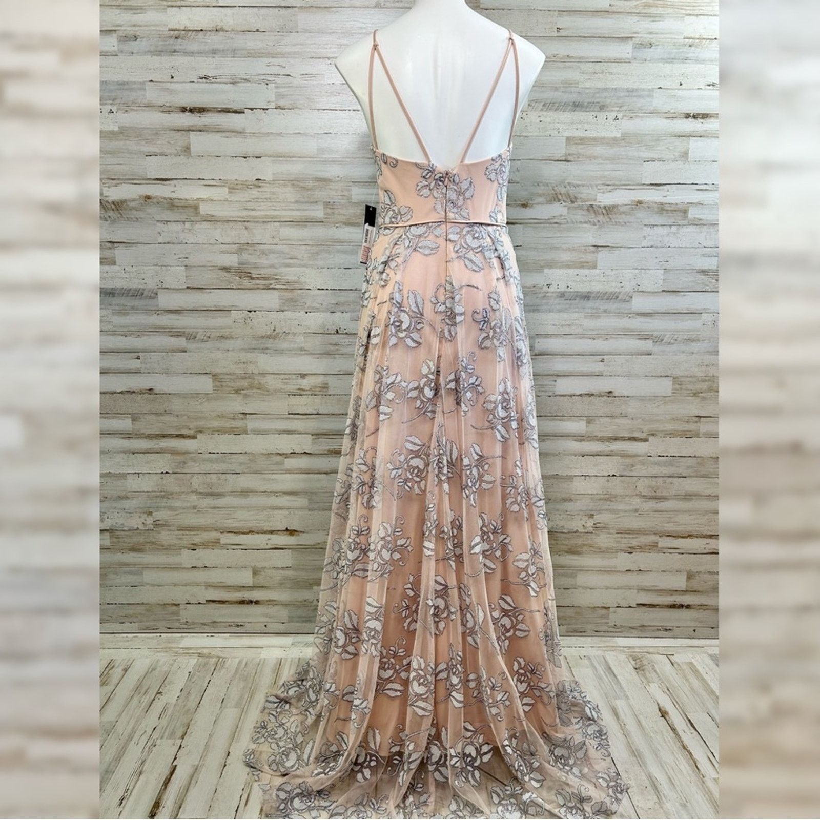 Other Jump Apparel Halter Tulle Glitter Maxi Dress Size 5/6 Floral Size S / US 4 / IT 40 - 9 Thumbnail