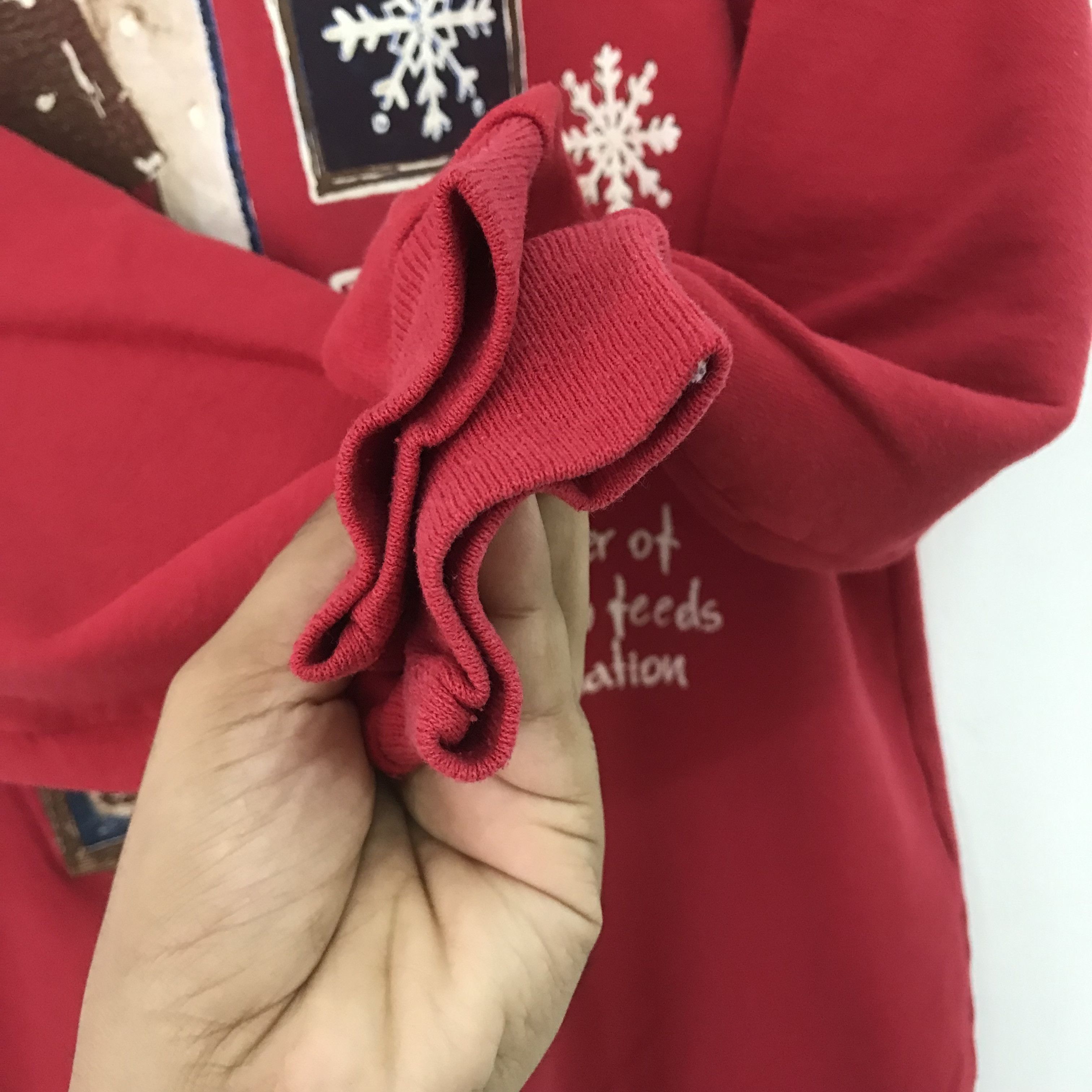 Vintage Vintage 90's Graphic Snow Red Sweatshirt Medium - 635 Size US M / EU 48-50 / 2 - 6 Thumbnail