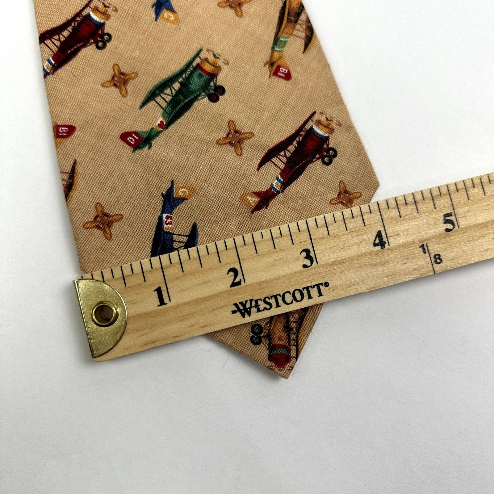 Other Airplane Print Retro Neck Tie Heart & Sew Kennebunk Maine Size ONE SIZE - 3 Thumbnail