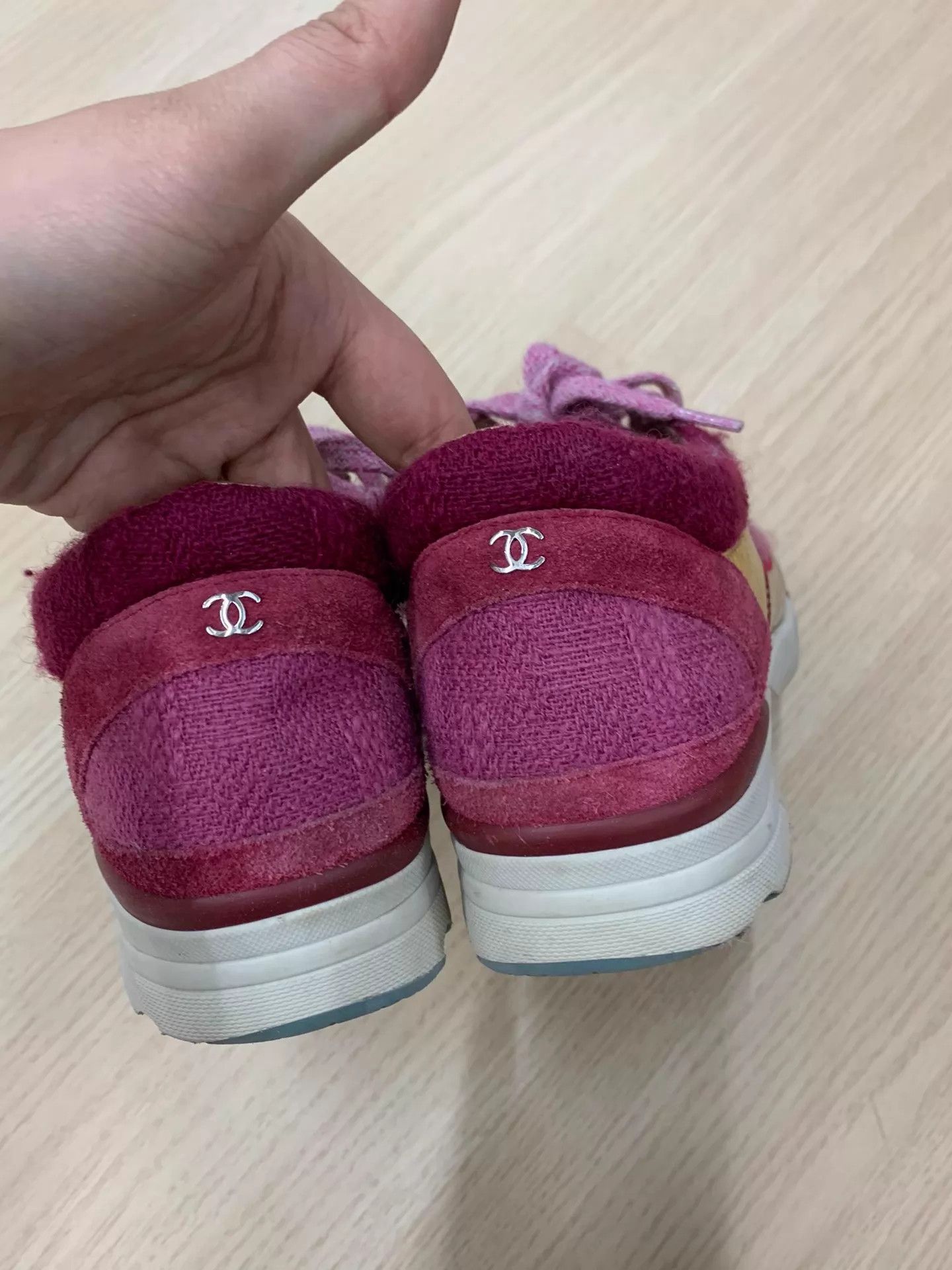 Chanel Chanel color blocked sneakers women's 36.5 new Size US 6 / IT 36 - 3 Thumbnail