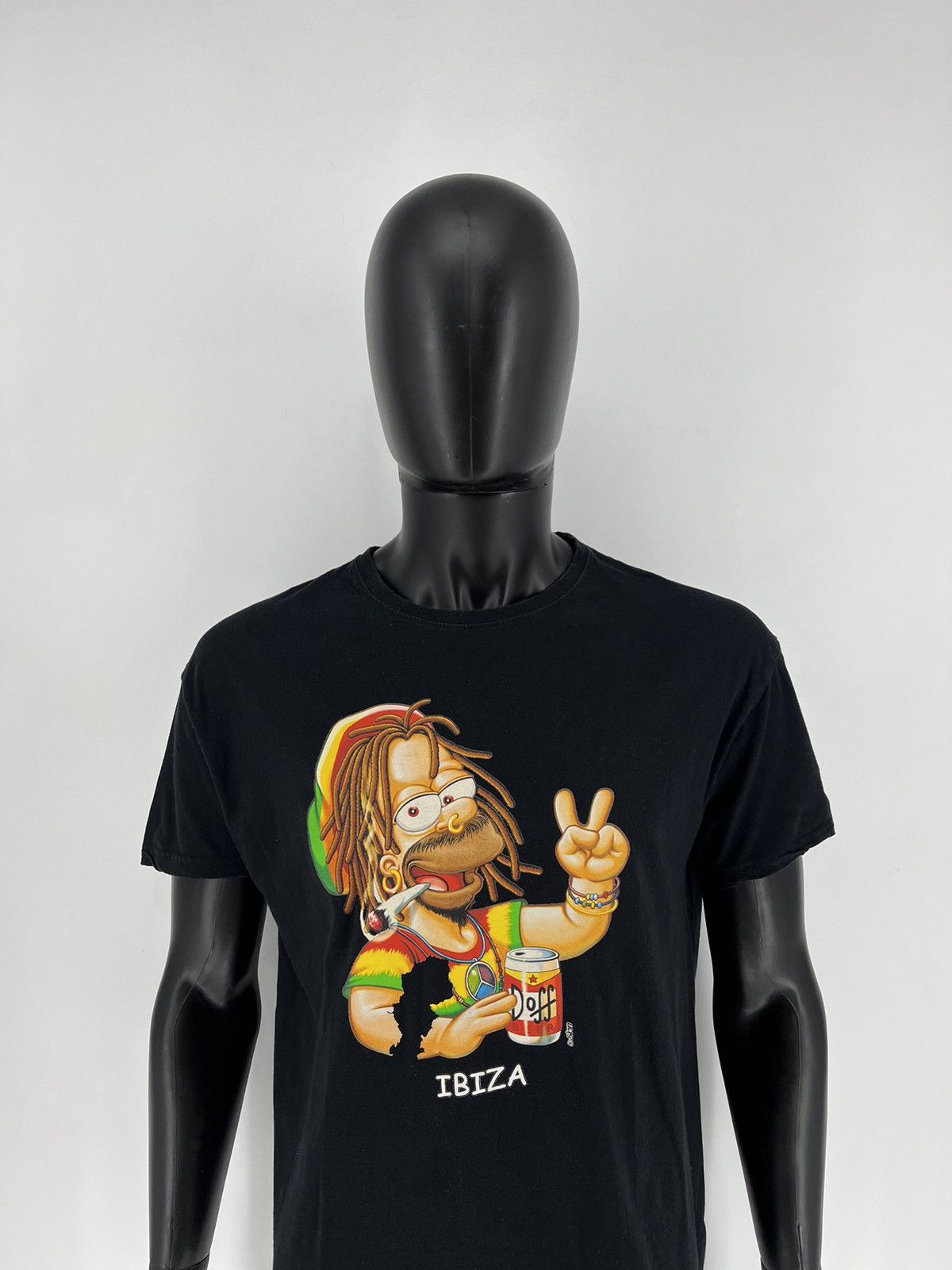 Bob Marley × The Simpsons × Vintage Vintage Y2K Homer Bob Marley The Simpsons T-Shirts Size US L / EU 52-54 / 3 - 1 Thumbnail