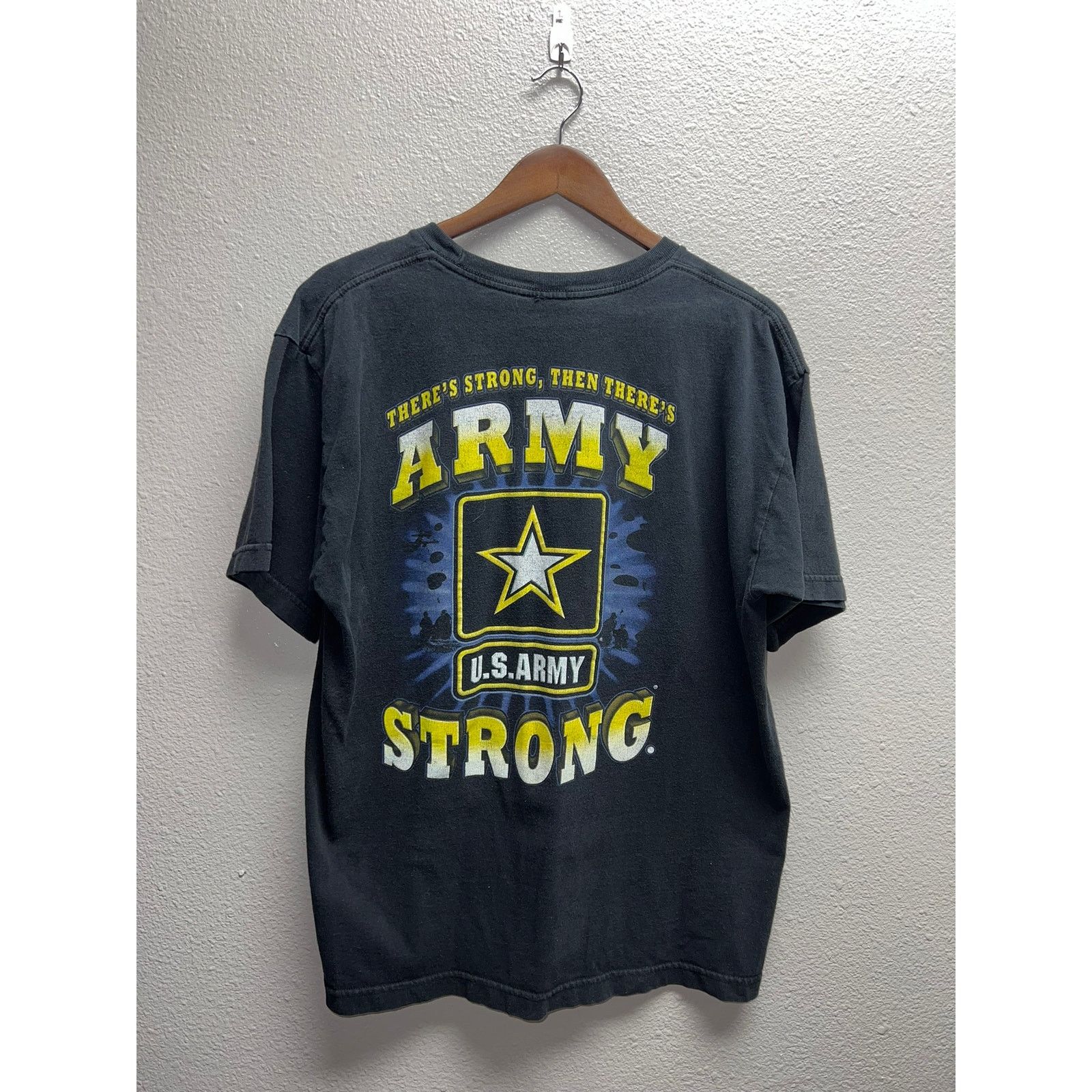 Vintage Vintage Army Shirt United States US USA Black 3D Tee Large Size US L / EU 52-54 / 3 - 1 Thumbnail