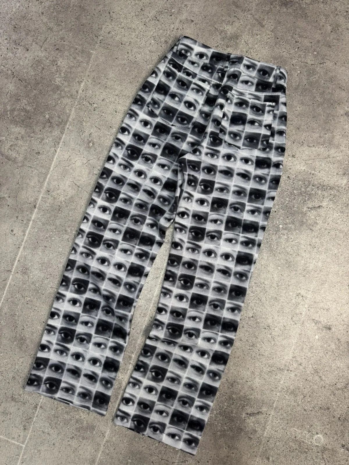Other VINTAGE REGULAR EYE PRINT JEANS PANTS JPG STYLE PAUL GAUTIER Size US 29 - 8 Thumbnail
