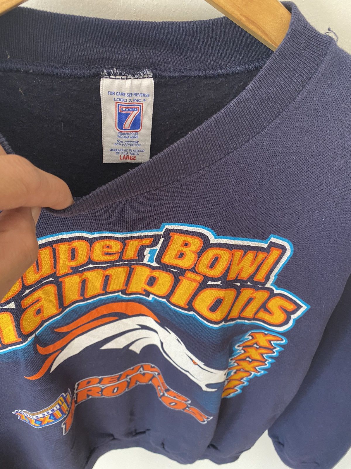 Logo 7 × NFL × Vintage Denver Broncos Super Bowl XXXII Champion Back to Back Size US L / EU 52-54 / 3 - 4 Thumbnail