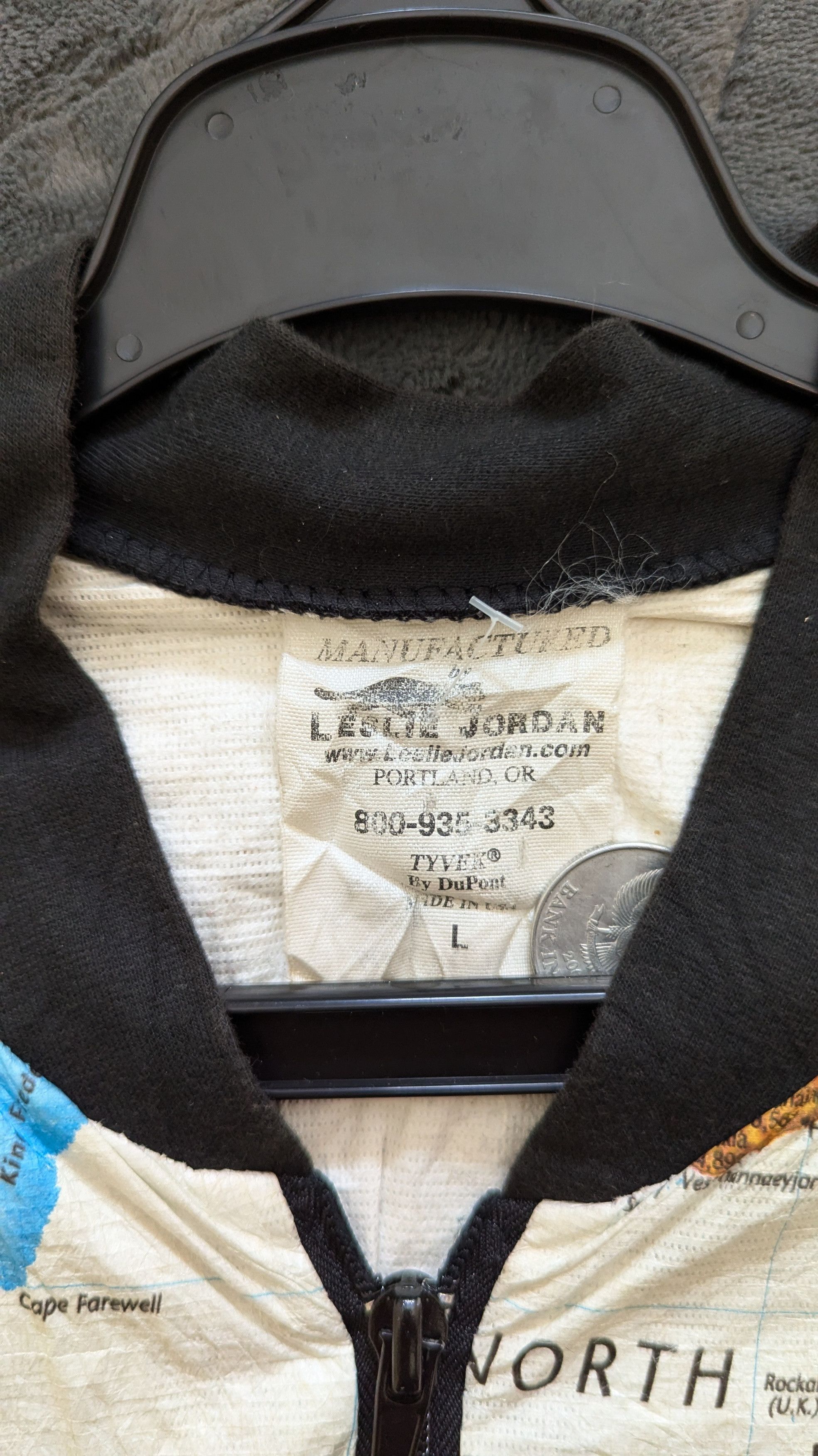 Nirvana 90s Vintage Leslie Jordan World Map AOP jacket kurt cobain Size US L / EU 52-54 / 3 - 5 Thumbnail