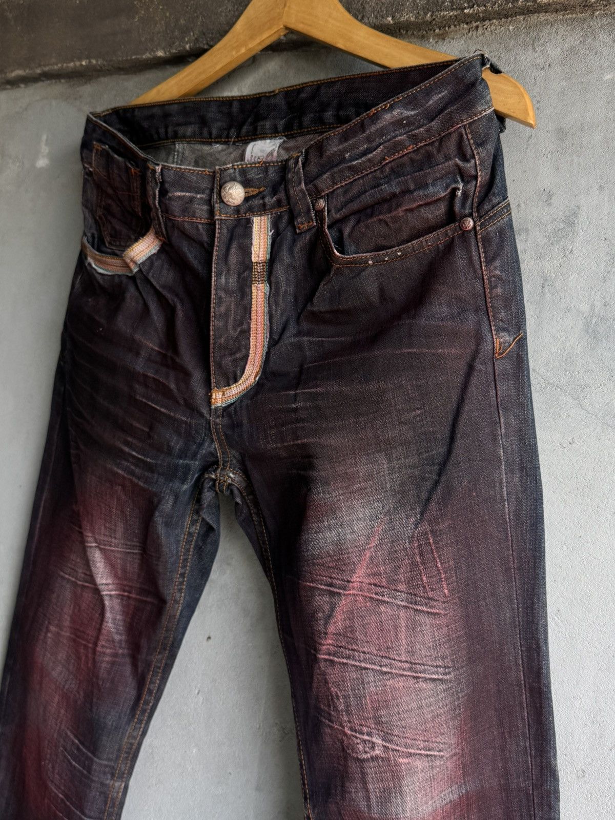 Robins Jeans Robin Jeans Prisoner Mudwash Styled Denim Jeans Size US 31 - 4 Thumbnail
