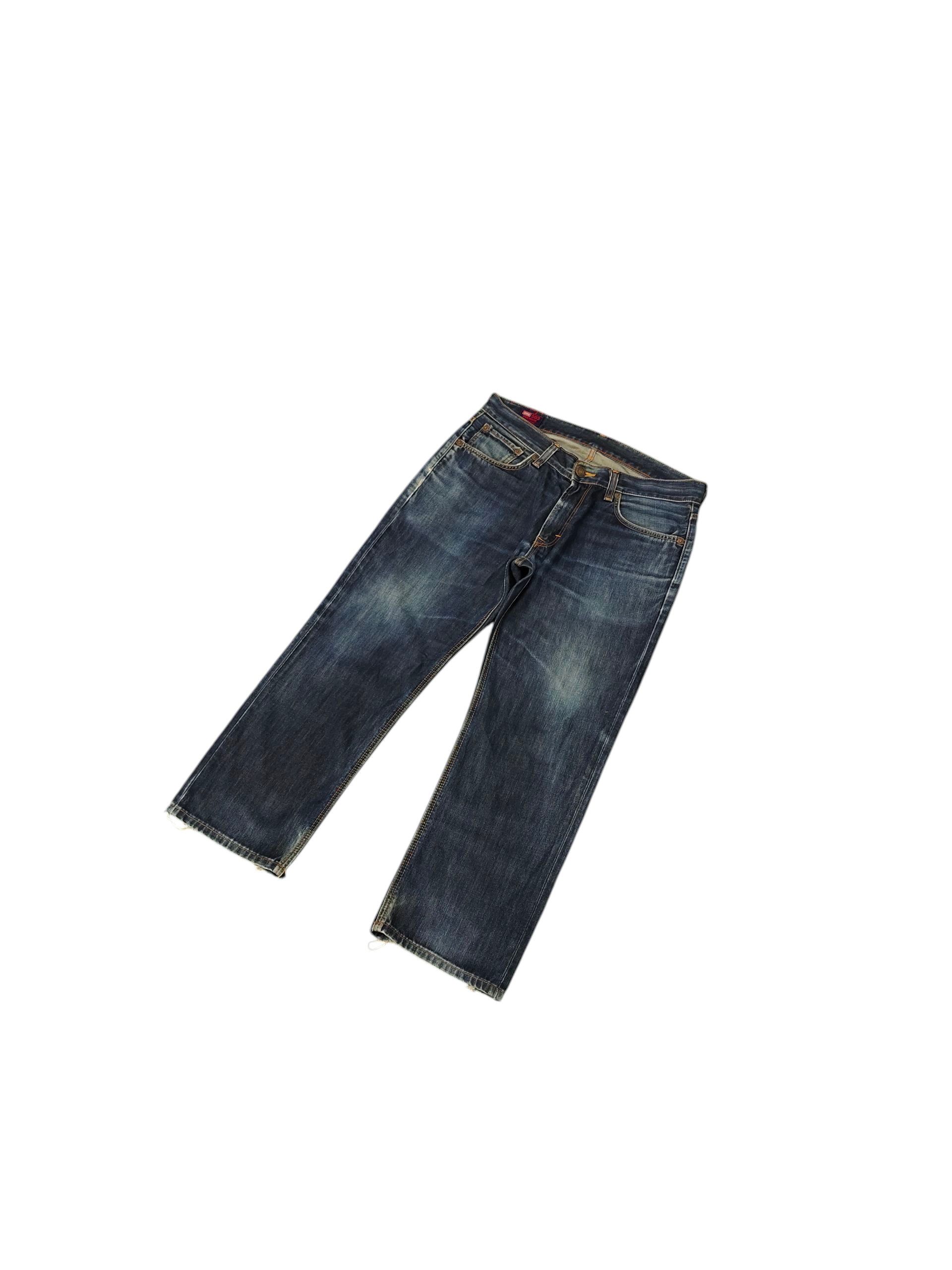Comme des Garcons × Undercover Vintage 90s Edwin 503 Clawmark Distress Faded Denim Jeans Size US 35 - 2 Thumbnail