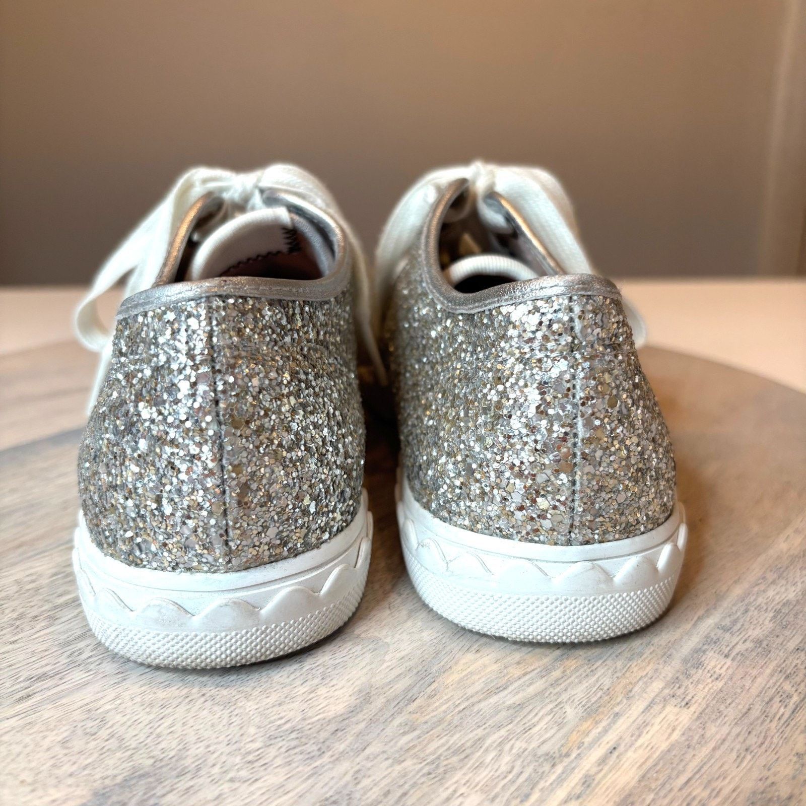Kate Spade Kate Spade Glitter Sneakers Silver Sparkle Women’s Size 6.5 Size US 6.5 / IT 36.5 - 7 Thumbnail