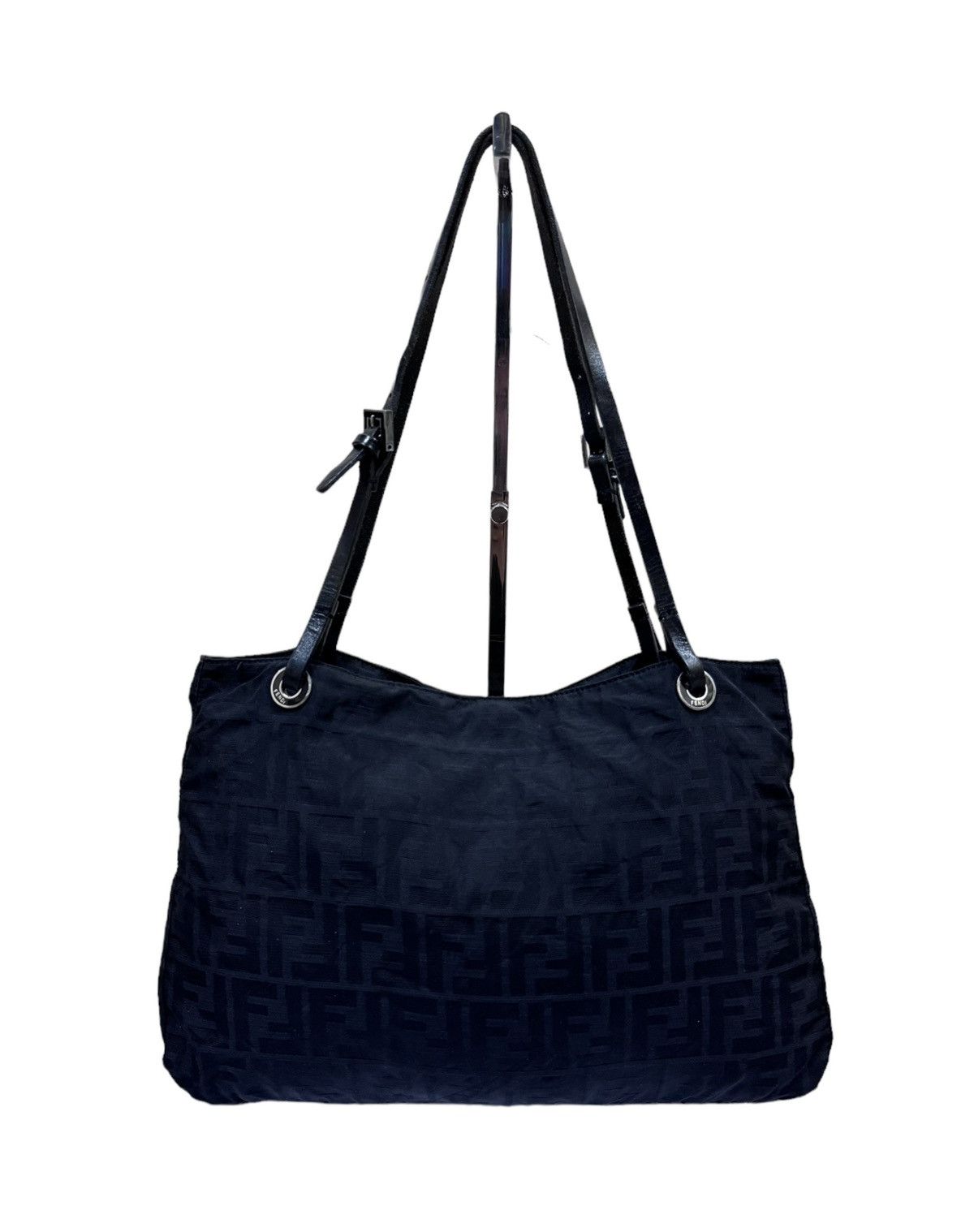 Fendi Authentic🔥Fendi Zucca Black Canvas Tote Bag Size ONE SIZE - 1 Thumbnail