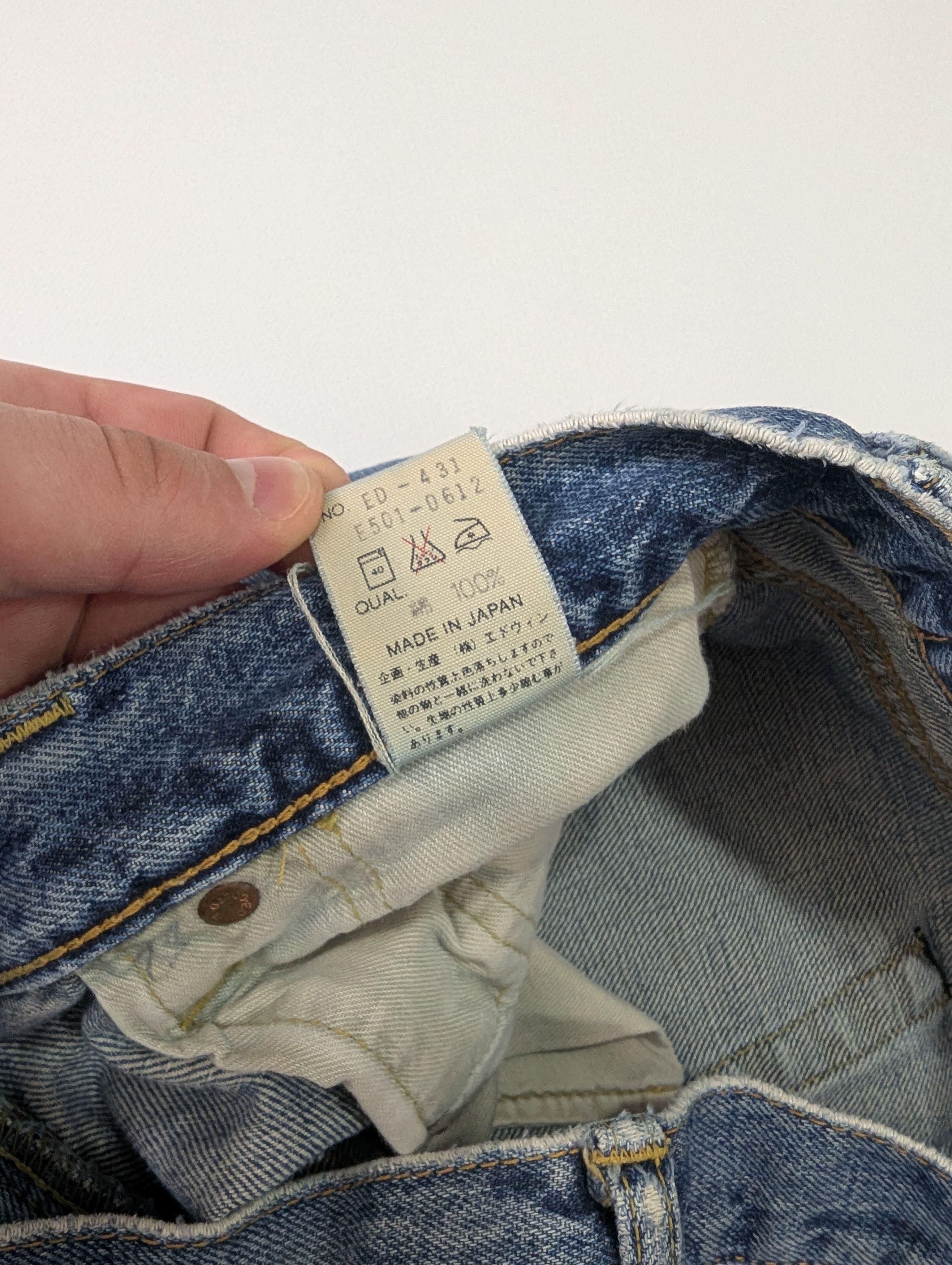 Edwin × Hysteric Glamour × Vintage Vintage Edwin Japan Selvedge Denim Pants Jeans Size US 30 / EU 46 - 7 Thumbnail
