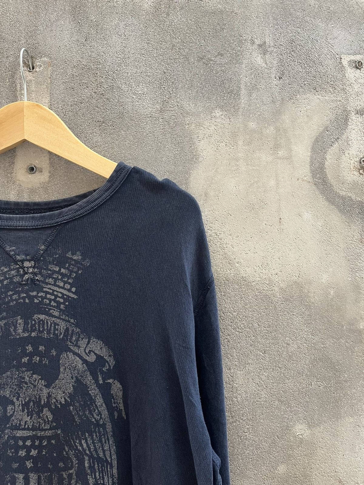 Denim & Supply Ralph Lauren × Ralph Lauren Denim & Supply RL Eagle Sweatshirt Vintage Navy Size US XL / EU 56 / 4 - 3 Thumbnail