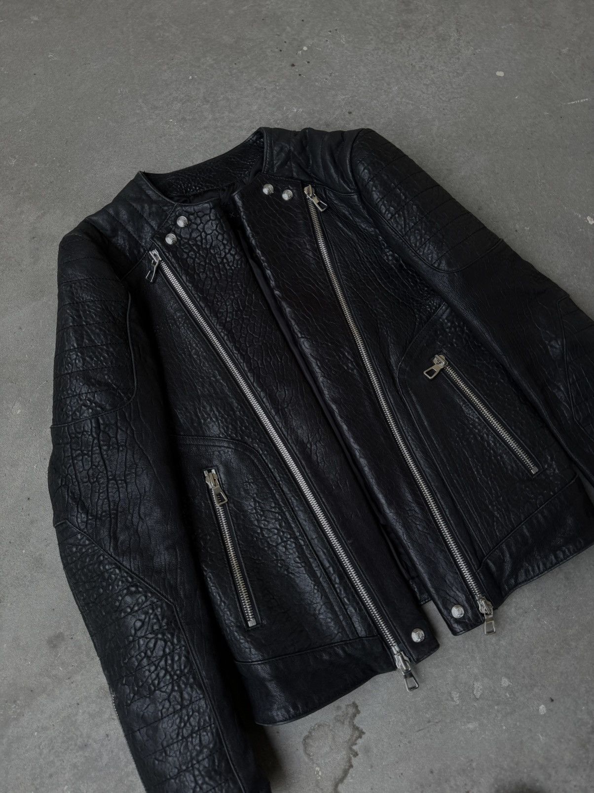 Balmain × H&M AW15 Balmain x H&M Biker Leather Jacket Size US S / EU 44-46 / 1 - 3 Thumbnail