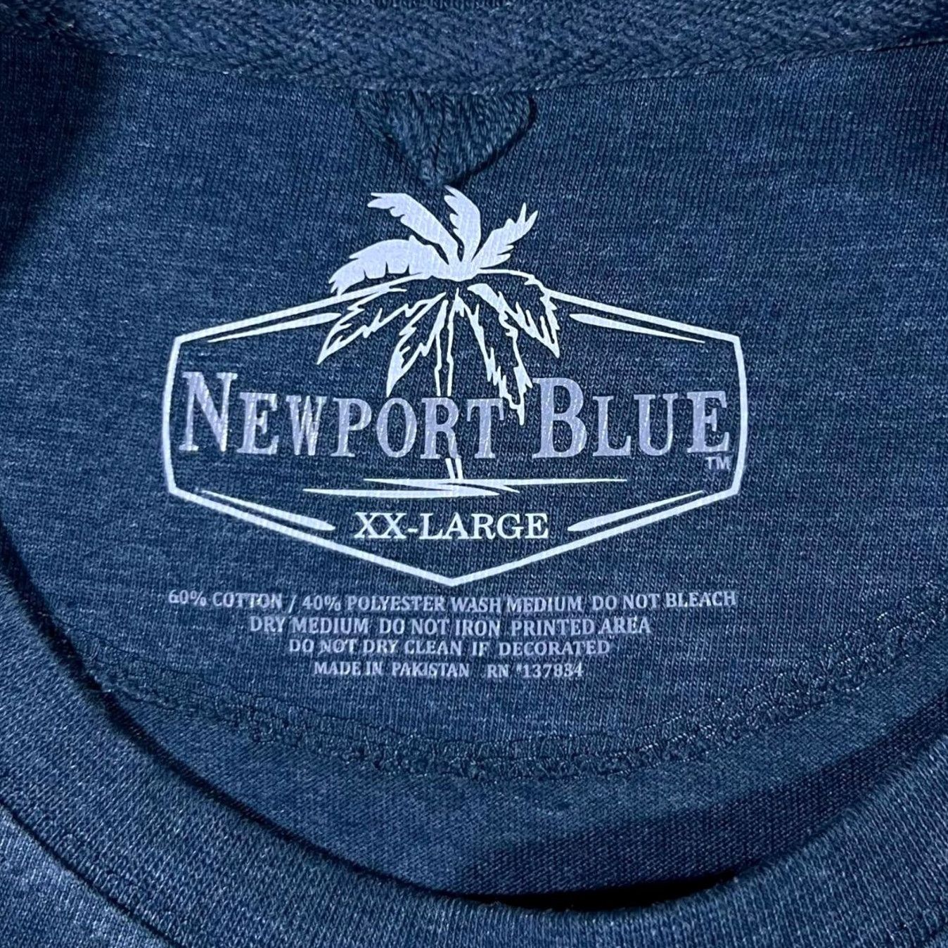 Vintage Five O'Clock Bar & Grill “One More Round” Souvenir Tourist Graphic T-Shirt XXL Blue Mens Short Sleeve Logo Print Size US XXL / EU 58 / 5 - 3 Thumbnail