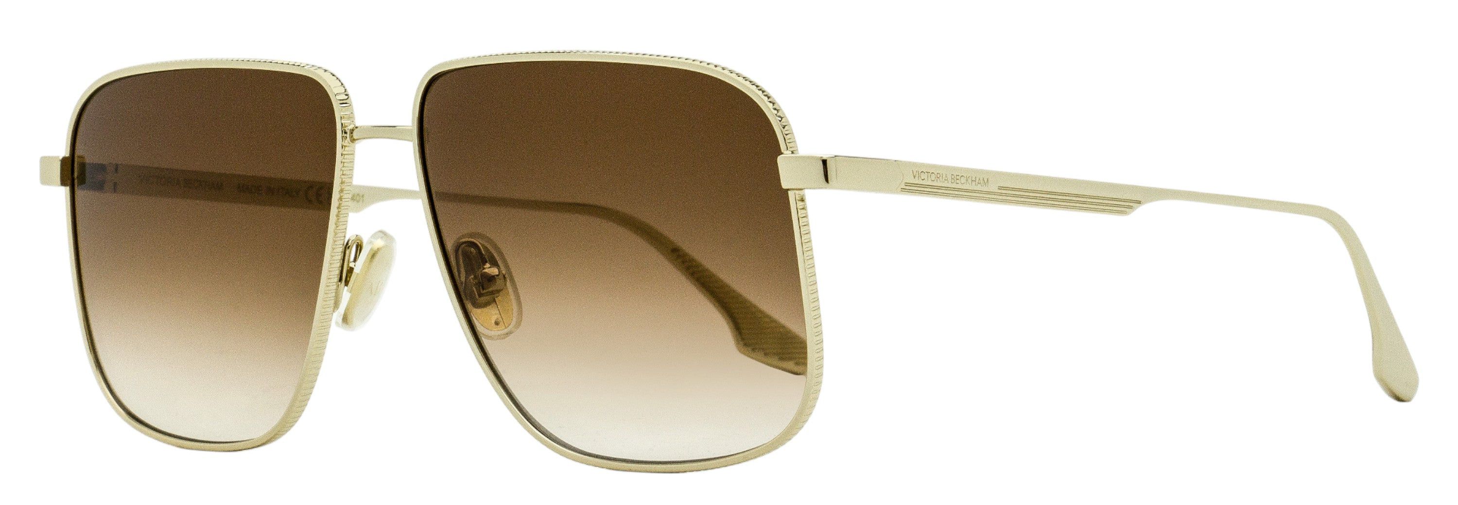 NEW VICTORIA BECKHAM SUNGLASSES GOLD WOMEN EYEWEAR VICTORIA BECKHAM VB239S 222 Victoria Beckham Victoria Beckham VB239S 222 Sunglasses Gold  main image 4