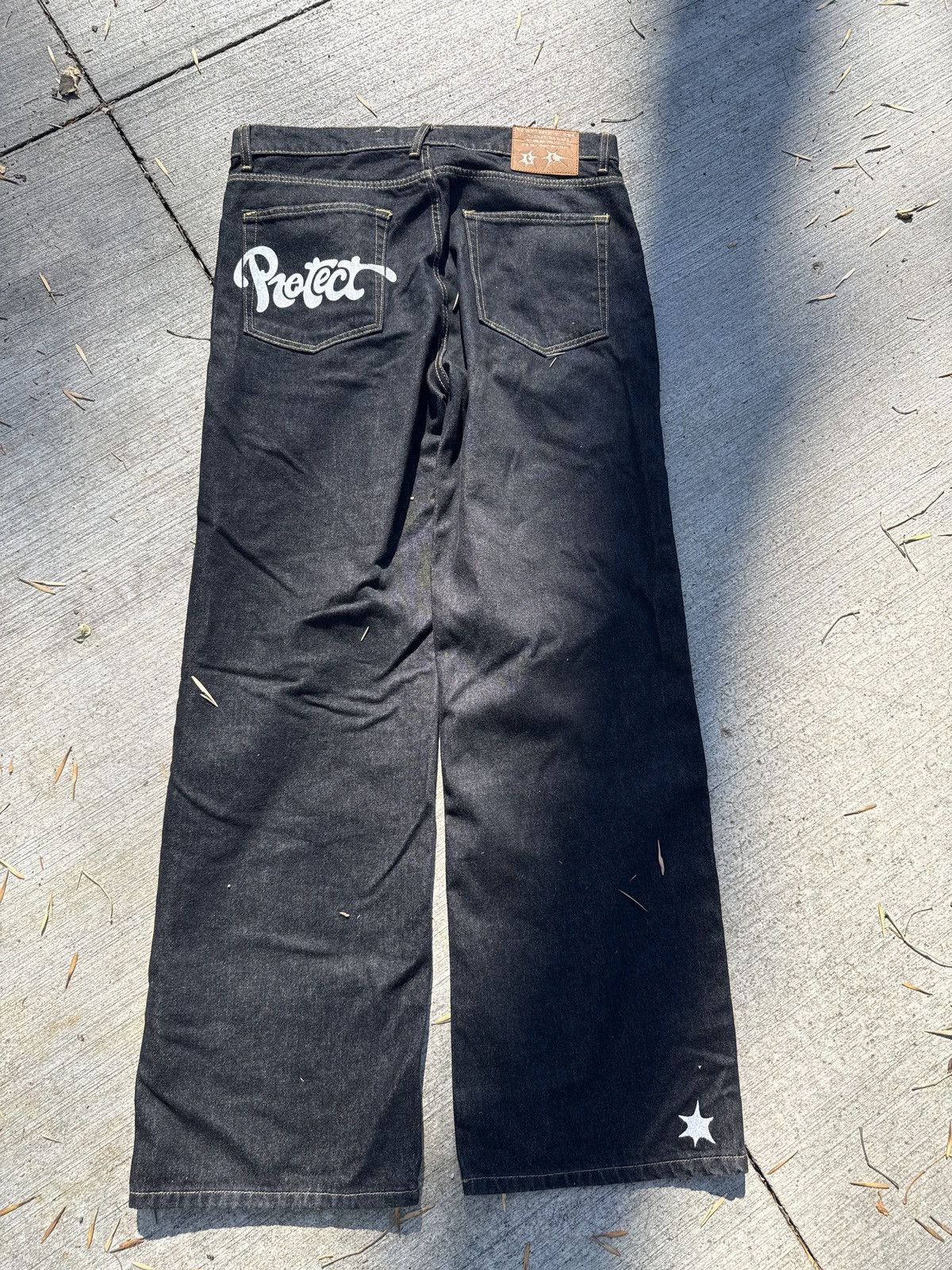 Japanese Brand Protect ldn White Spike Denim XL Size US 34 / EU 50 - 3 Thumbnail