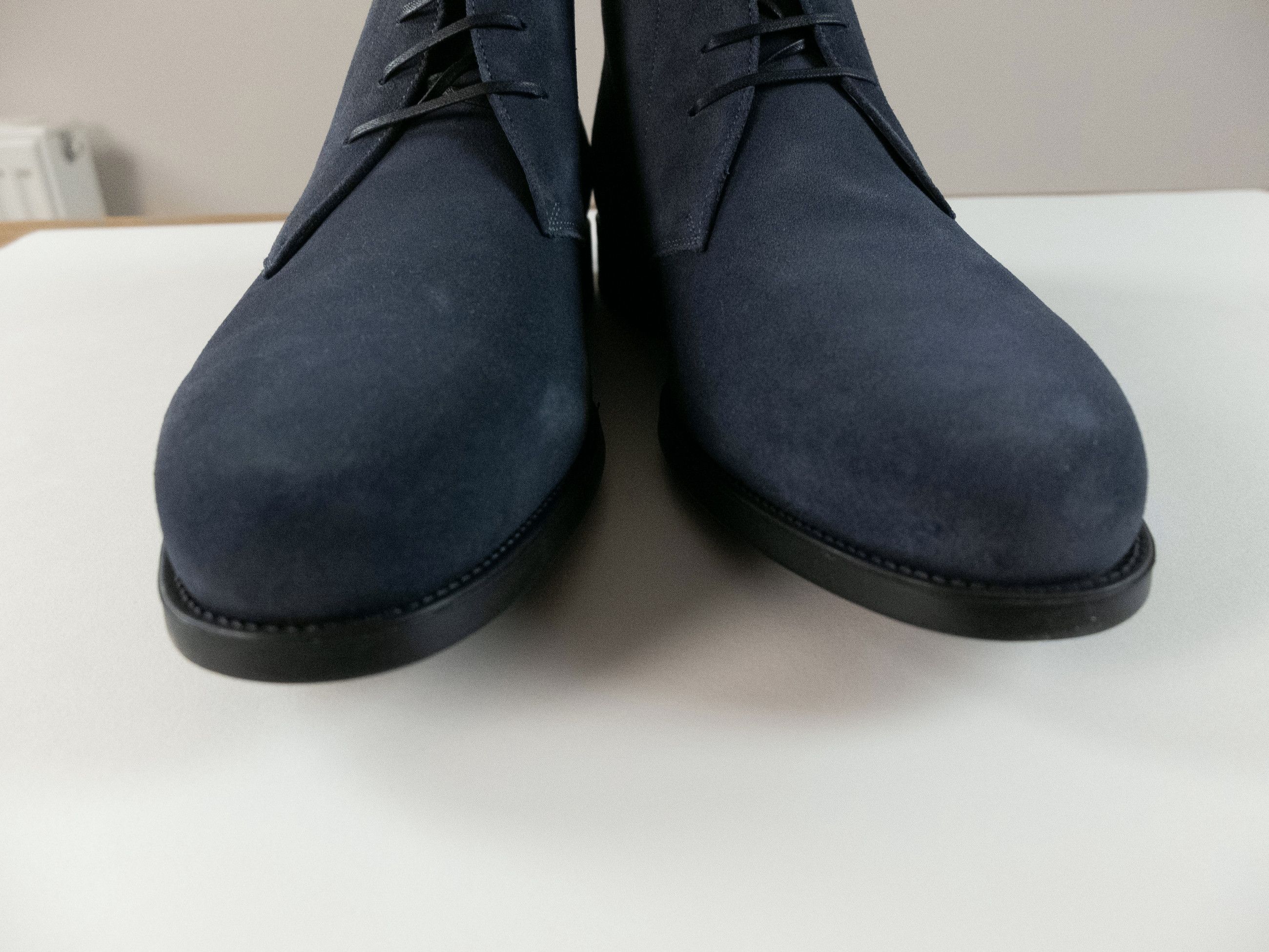 Salvatore Ferragamo SALVATORE FERRAGAMO Pioneer blue suede Chukka boots 10 43 Size US 10 / EU 43 - 3 Thumbnail
