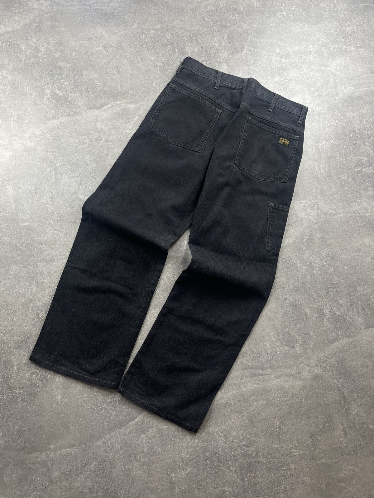G-Star G-Star RAW Vintage Worker Jeans Black Denim Carpenter Pants Size US 32 / EU 48 - 1 Thumbnail