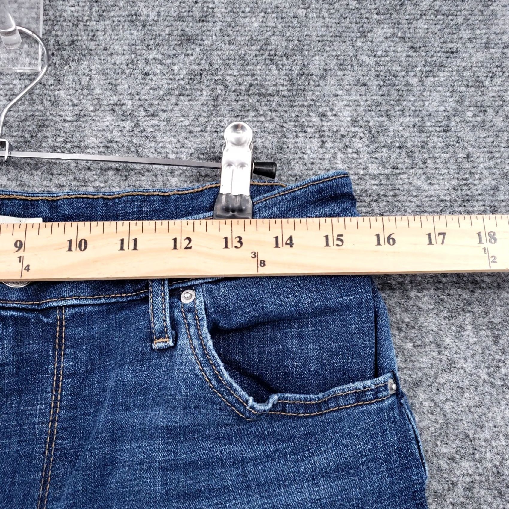 Levi's Levi's 721 Jeans Womens 32 Blue High Rise Skinny Distressed Denim Medium Wash Size 24" / US 00 / IT 34 - 7 Thumbnail