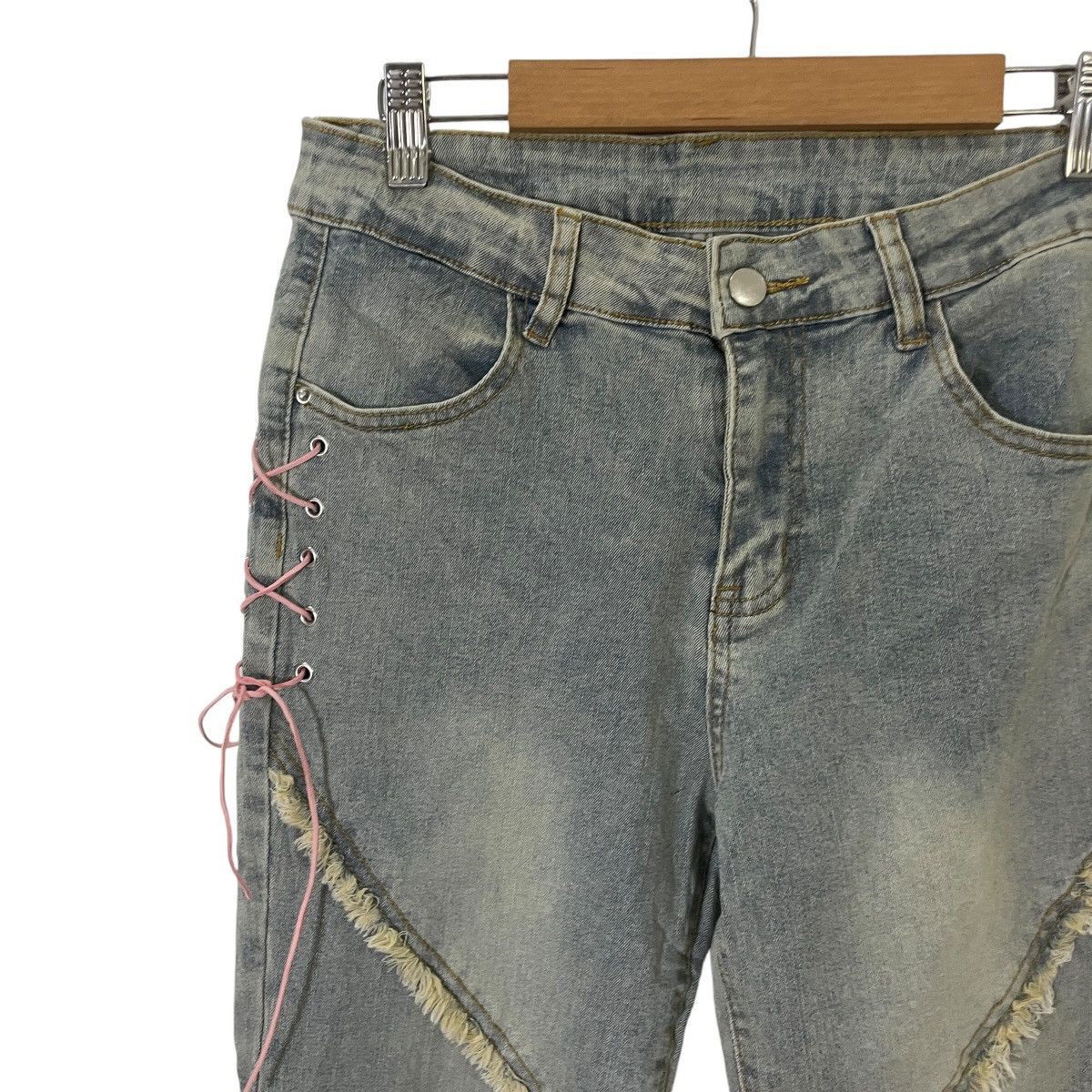 Japanese Brand Vintage Japanese Designer Flare Denim Size 27" / US 4 / IT 40 - 3 Thumbnail