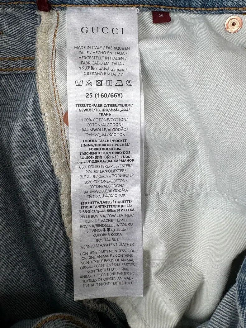 Gucci Gucci Washed blue slit jeans for the old catwalk Size 25" / US 0 / IT 36 - 8 Thumbnail