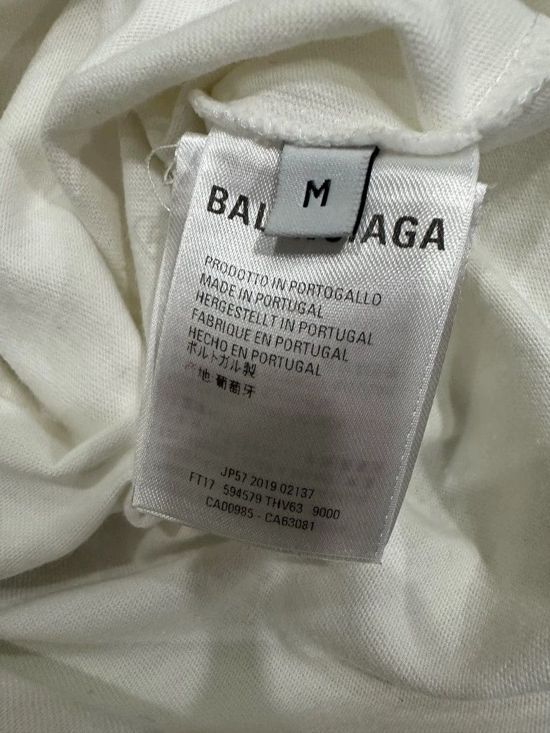 Balenciaga Balenciaga White Green Eco-Friendly Short Sleeve Size M Size US M / EU 48-50 / 2 - 4 Thumbnail