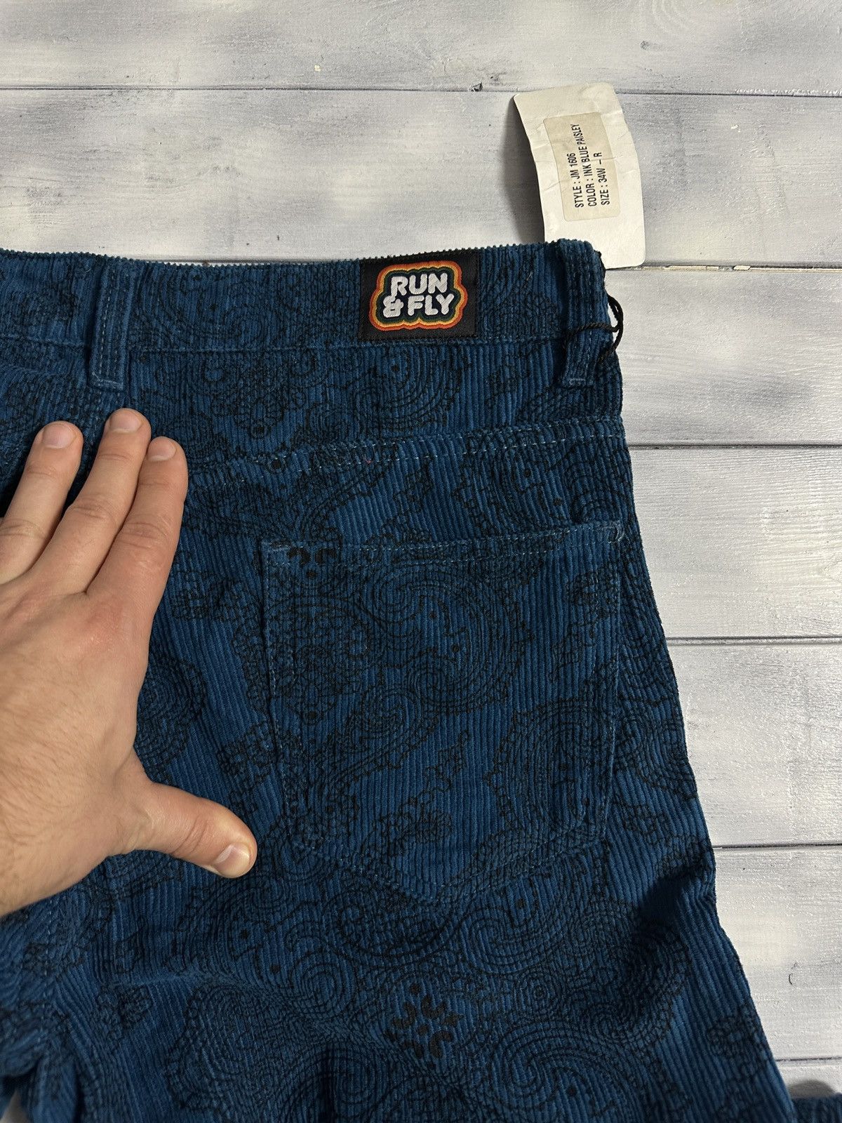 Other Rare Corduroy Bandana Pants Run&Fly Flare Japan Style Size US 34 / EU 50 - 9 Thumbnail