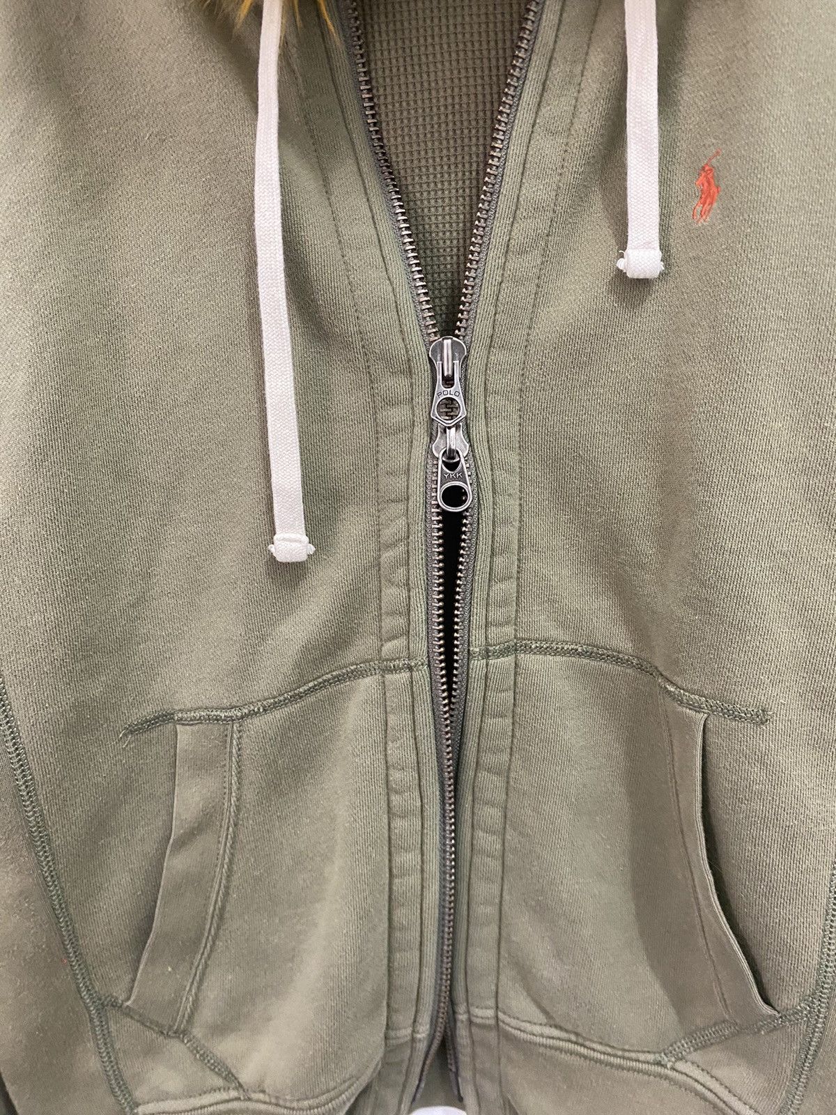 Polo Ralph Lauren 💥Double Zipper💥Polo Ralph Lauren Fur Hoodie LGB style Size US L / EU 52-54 / 3 - 6 Thumbnail