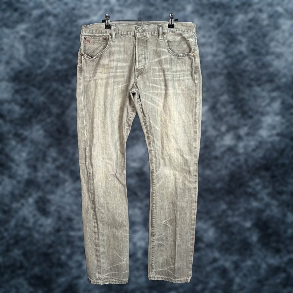 Polo Ralph Lauren Polo Ralph Lauren Mens Jeans Denim 34 X 32 Green Dungarees Straight Leg 5-Pocket Denim Jeans Size US S / EU 44-46 / 1 - 1 Thumbnail