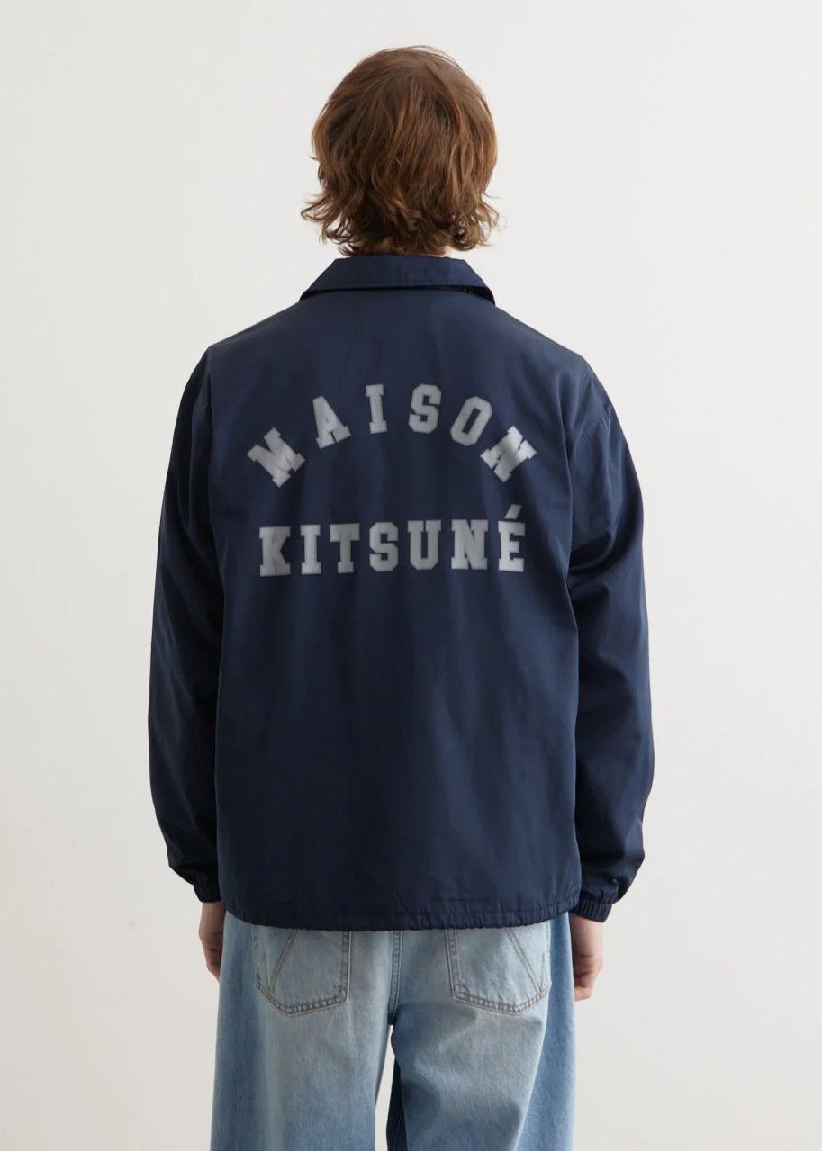 Maison Kitsune o1s22i1n1124 Nylon Coach Jacket in Blue Size US S / EU 44-46 / 1 - 2 Thumbnail