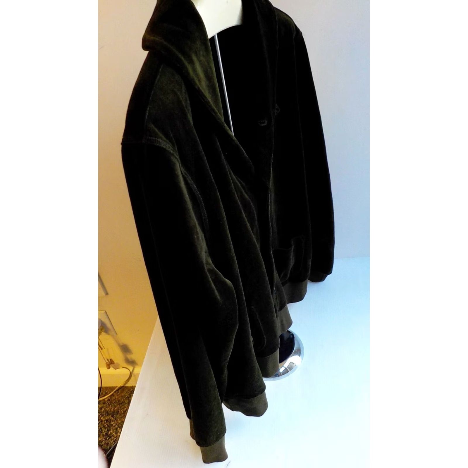 Ralph Lauren LAUREN RALPH LAUREN LS Shawl Collared Button Front Track Jacket Brown XL Men Velour Cotton/Poly Embroidered Chest 2 Pockets Great Condition Size US XL / EU 56 / 4 - 3 Thumbnail