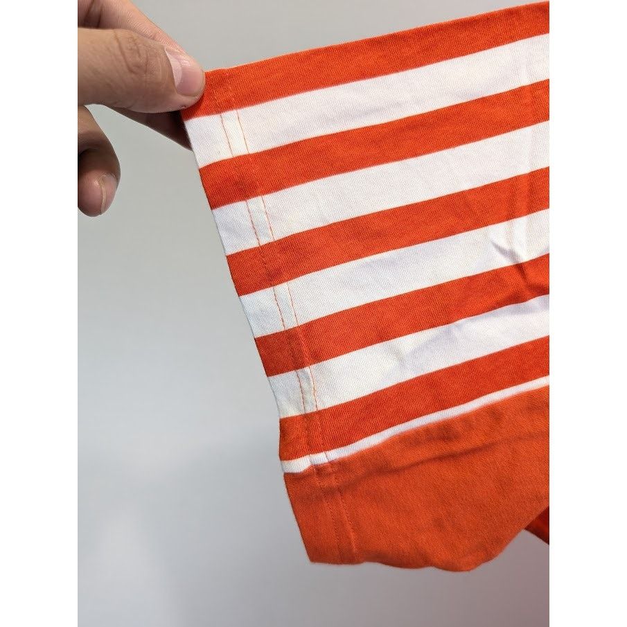 Martine Rose o1rshd1 Oversized Stripe Tee in Orange/White Size US M / EU 48-50 / 2 - 9 Thumbnail