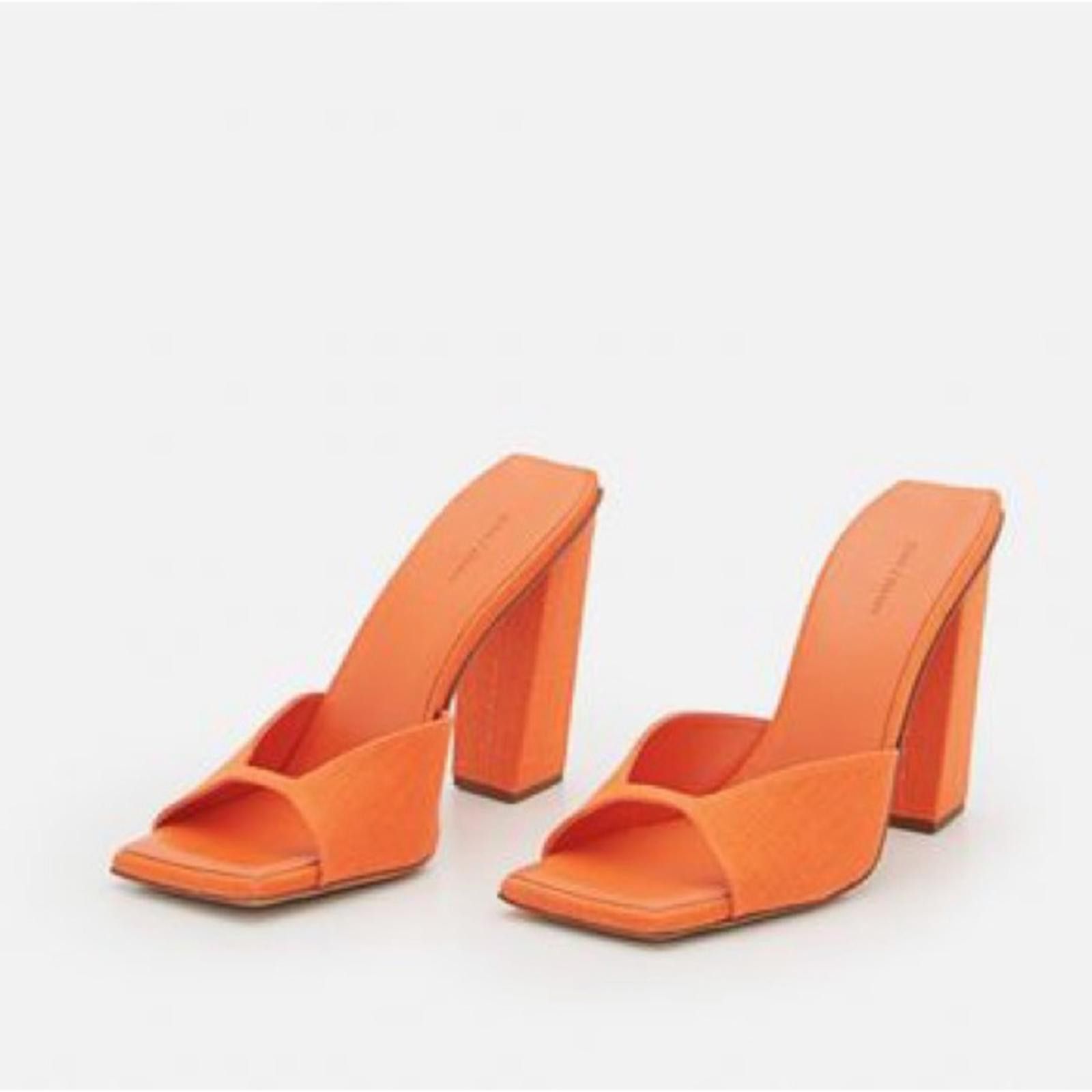 Designer GIA Borghini x RHW Rosie 14 Linen Square Toe Mule