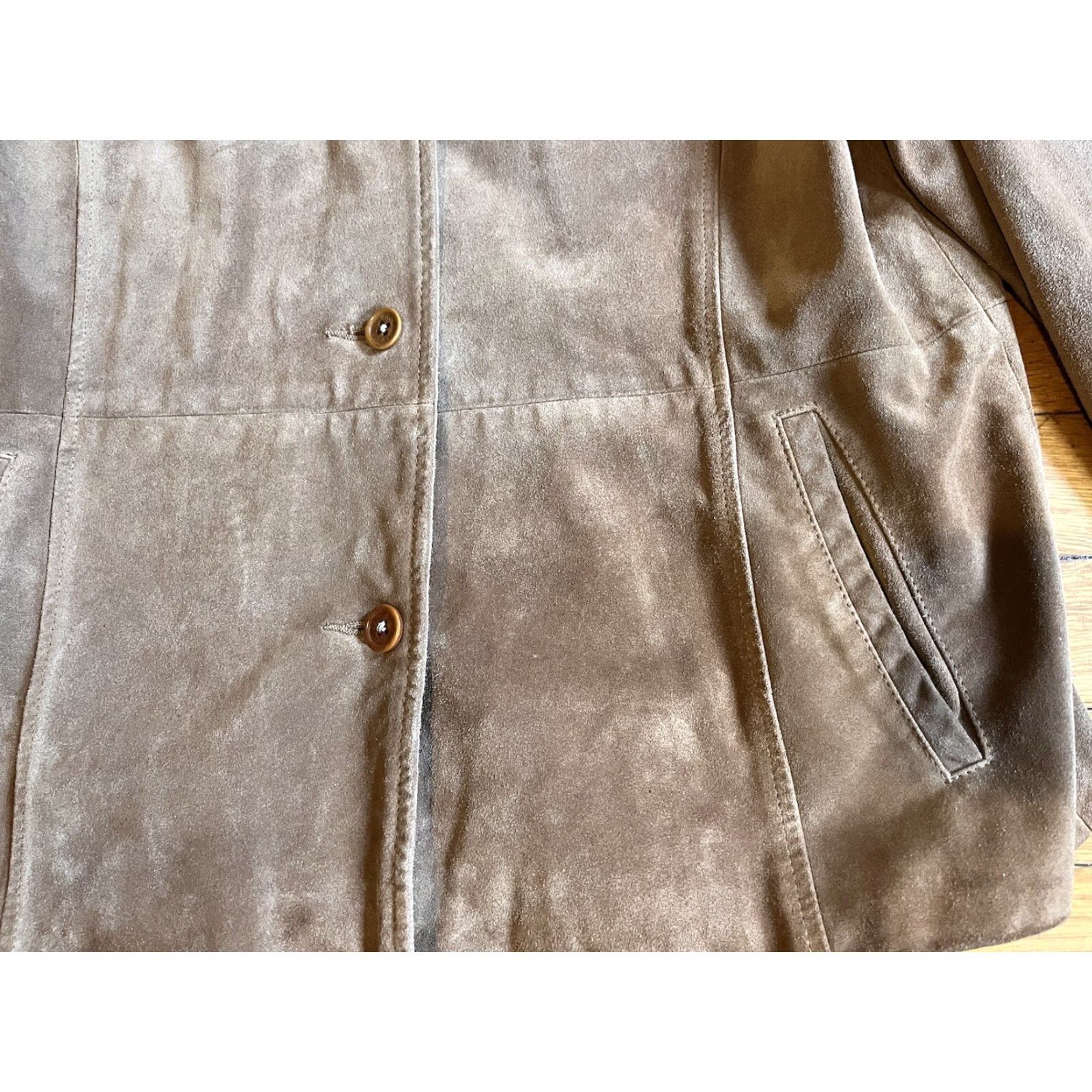 Golden Bear VINTAGE Golden Bear Sportswear Suede Jacket Women’s Large Brown Size L / US 10 / IT 46 - 3 Thumbnail