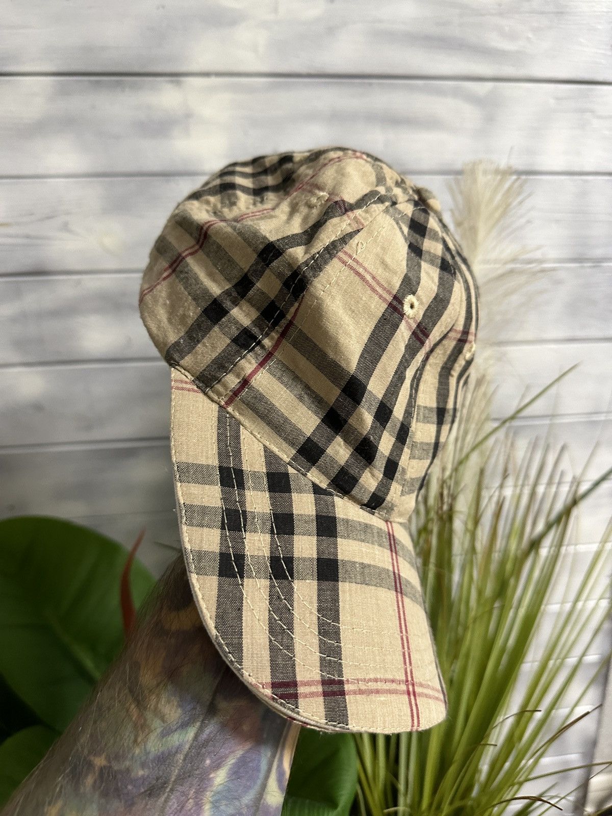 Japanese Brand Cap Avant-Garde Style Nova Check Size ONE SIZE - 3 Thumbnail
