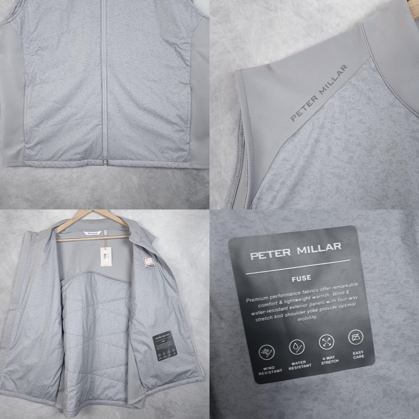 Peter Millar VINTAGE Peter Millar Fuse Vest Mens 2XL Gray Quilted BJ's Performance Golf Size US XXL / EU 58 / 5 - 8 Thumbnail