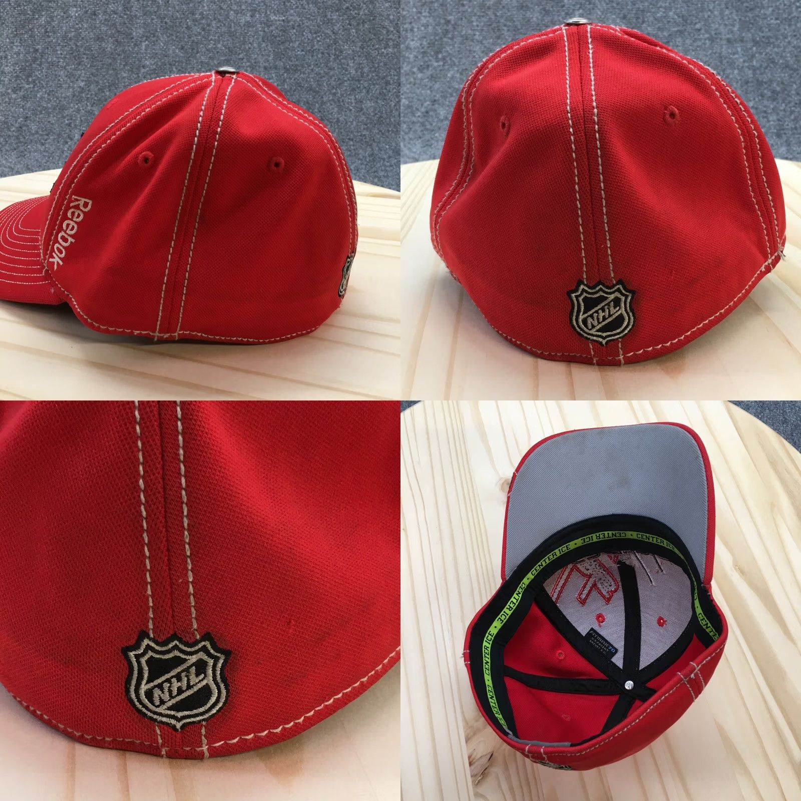 Reebok Reebok Washington Capitals NHL Baseball Cap Hat Mens Red S-M Fitted Curved Brim Size ONE SIZE - 8 Thumbnail