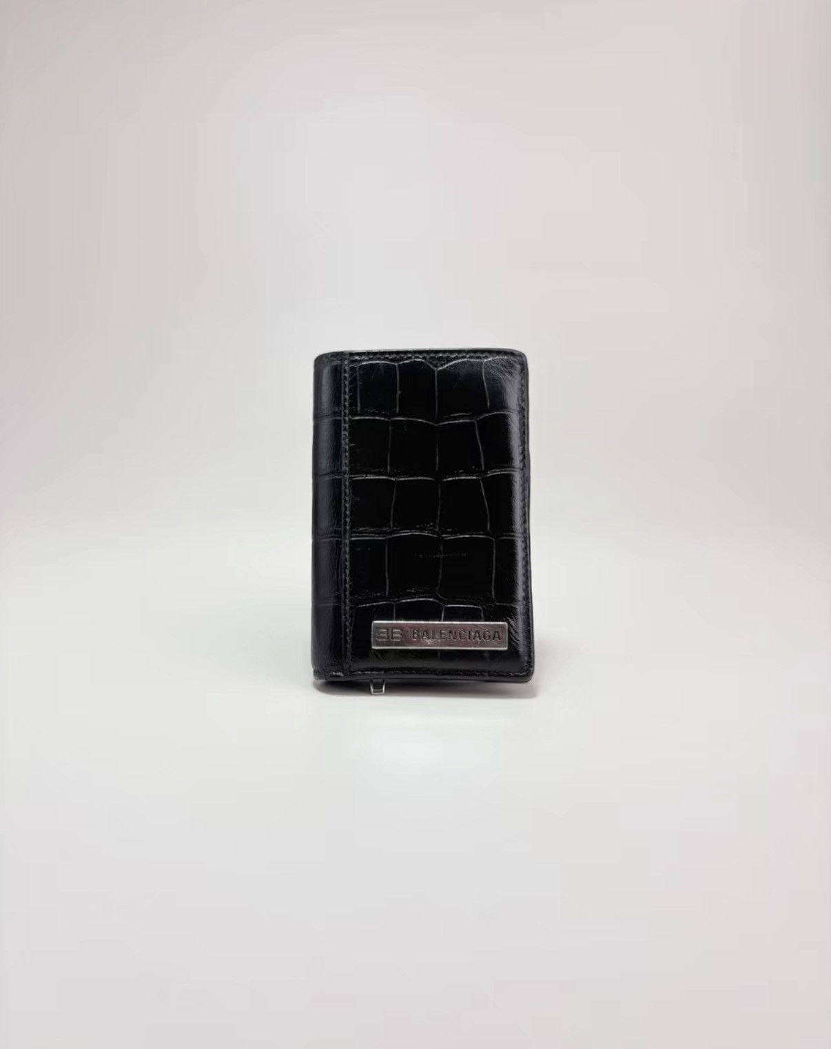 Balenciaga BALENCIAGA Crocodile Embossed Card Holder K1 Size ONE SIZE - 1 Thumbnail