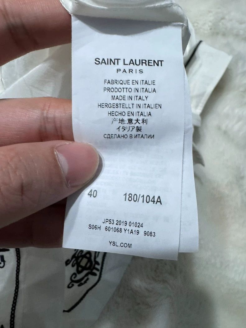 Yves Saint Laurent Saint Laruent Palace Style Short Sleeve Shirt 2502-Nextarro Size US XXS / EU 40 - 4 Thumbnail