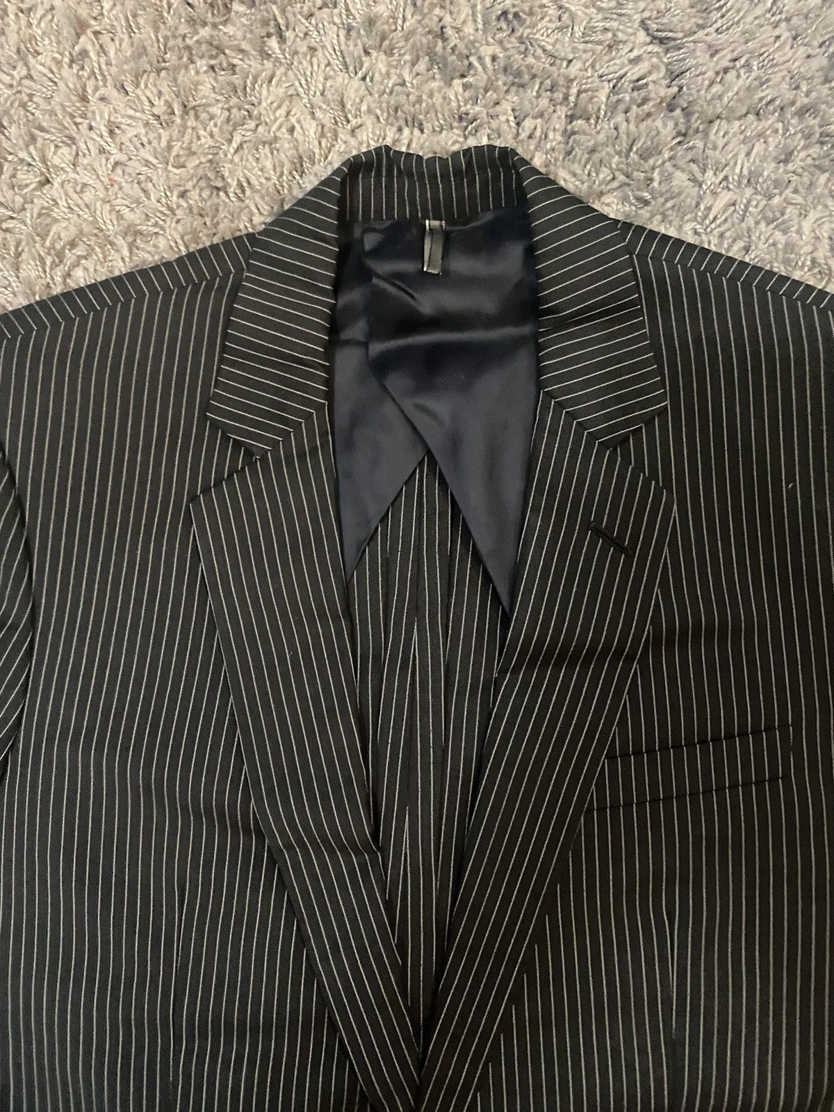 Dior × Hedi Slimane Dior Homme Pinstripe Blazer Size 46R - 3 Thumbnail