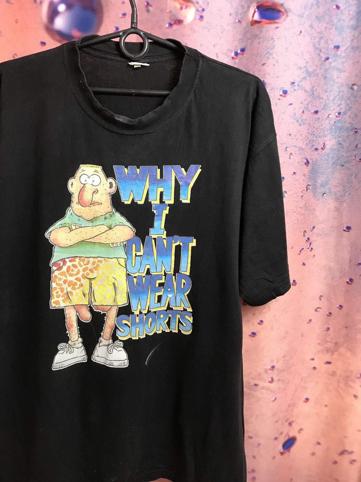 Vintage Vintage why I can’t wear shorts Humor streetwear tee Size US L / EU 52-54 / 3 - 1 Thumbnail