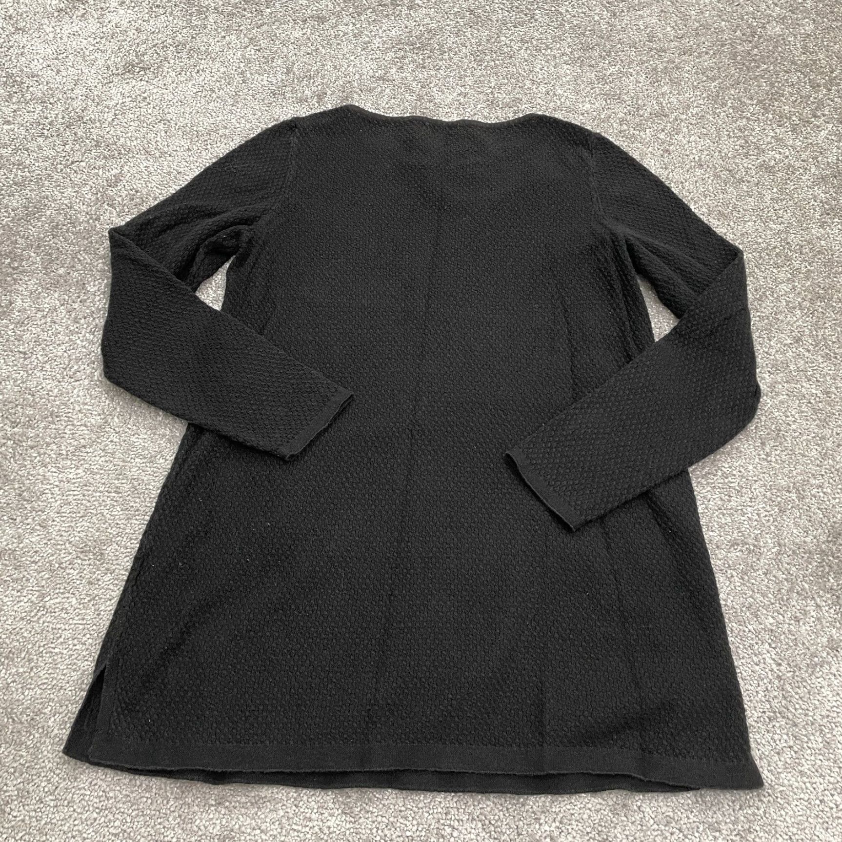 J. Jill J.Jill Mini Sweater Dress Womens Petite XS Black Long Sleeve Round Neck Classic Size XS / US 0-2 / IT 36-38 - 2 Thumbnail
