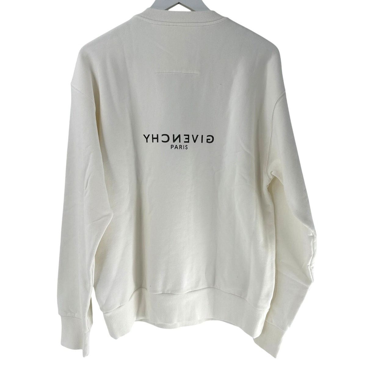 Givenchy GIVENCHY Off White Reverse Fleece Sweatshirt Size S Size S / US 4 / IT 40 - 10 Thumbnail