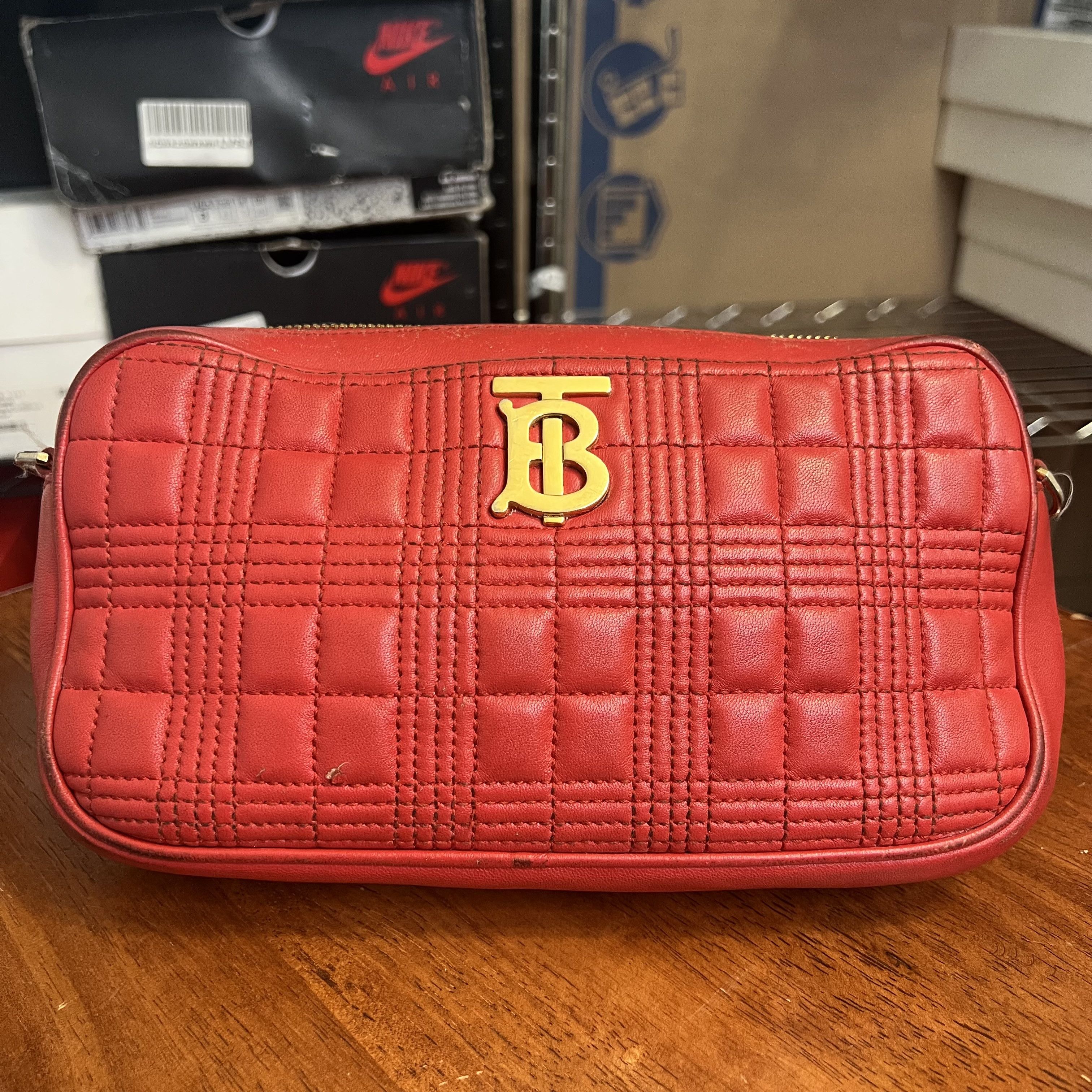 Burberry Burberry Lola Quilted Camera Bag Red Size ONE SIZE - 6 Thumbnail